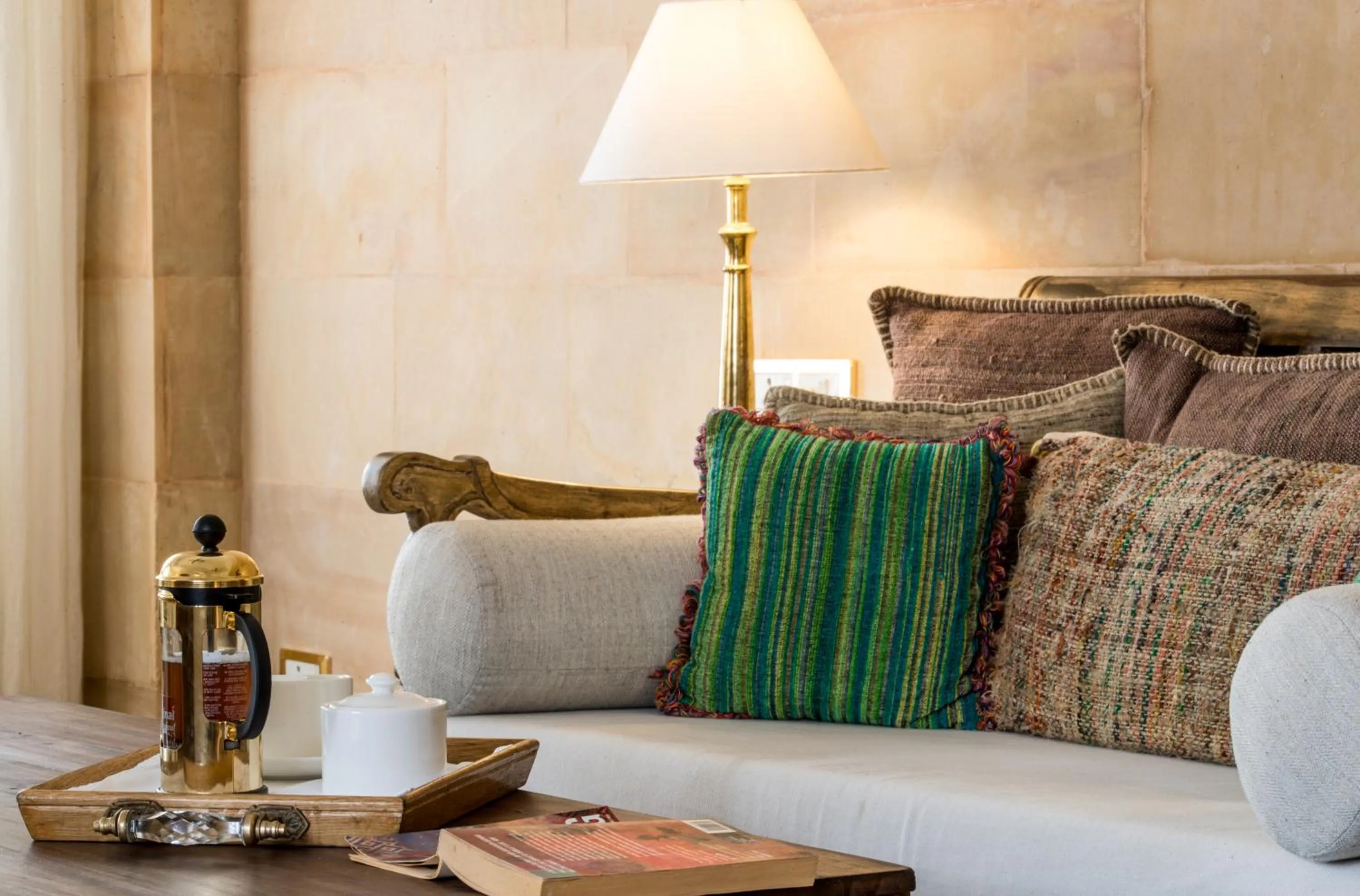 Living room, Bed in Suryagarh Jaisalmer