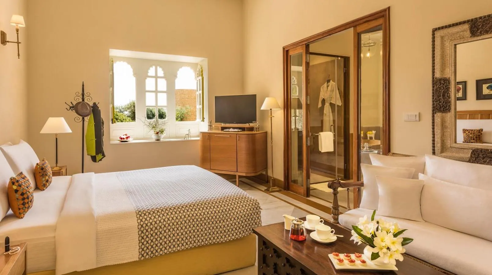 Bed in Suryagarh Jaisalmer