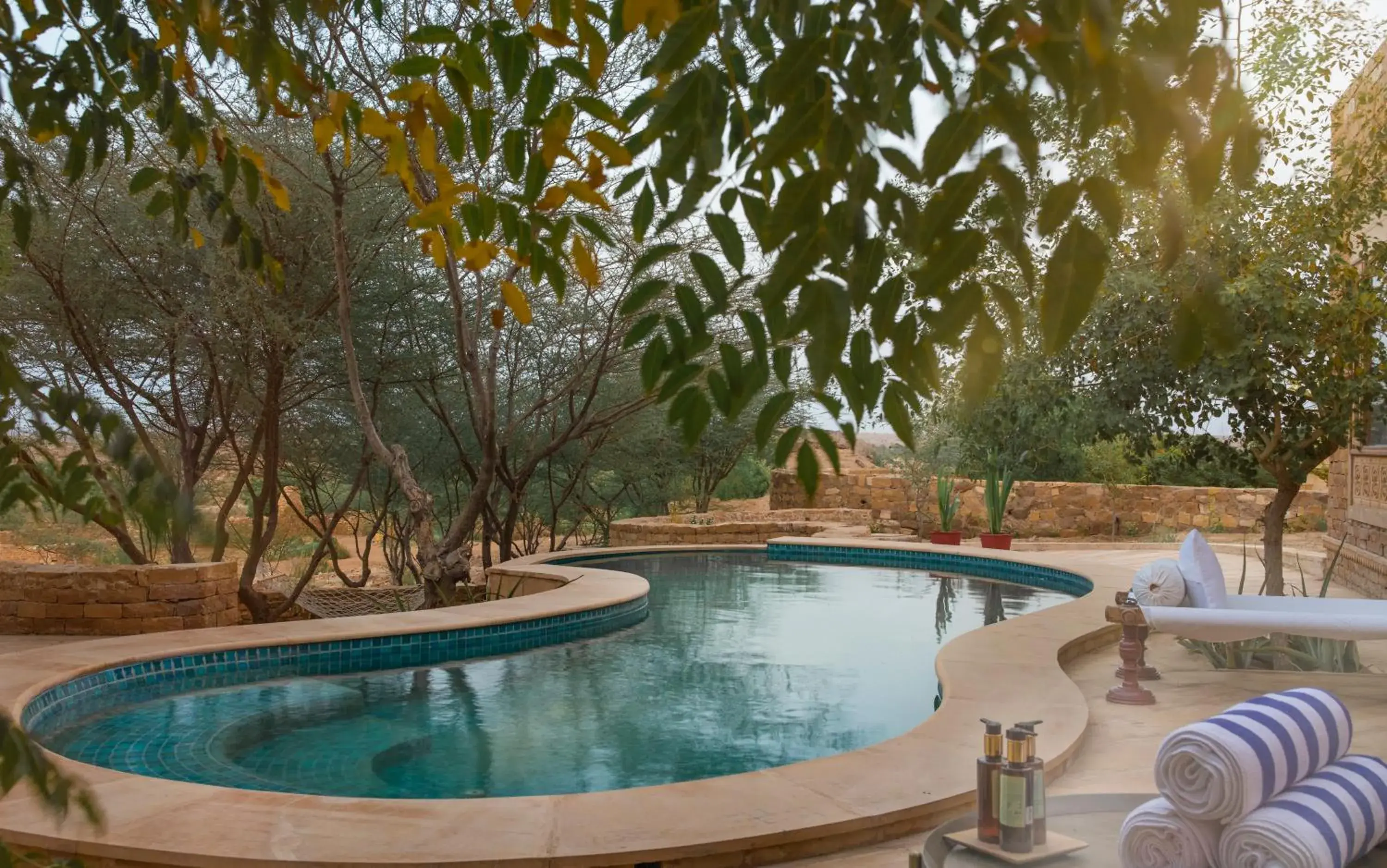 Swimming pool in Suryagarh Jaisalmer Swimming pool in Suryagarh Jaisalmer