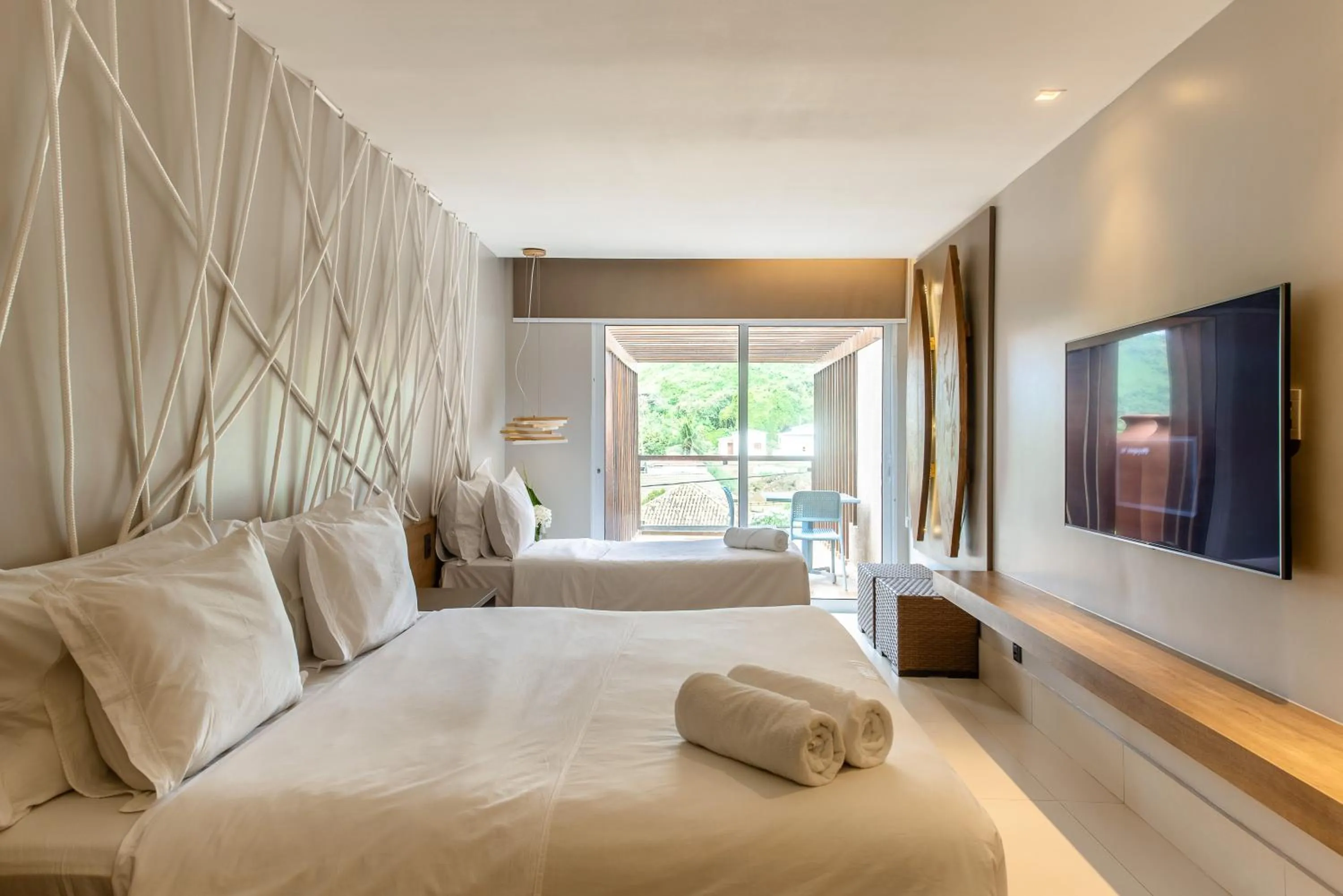 Bed in Pousada Corveta