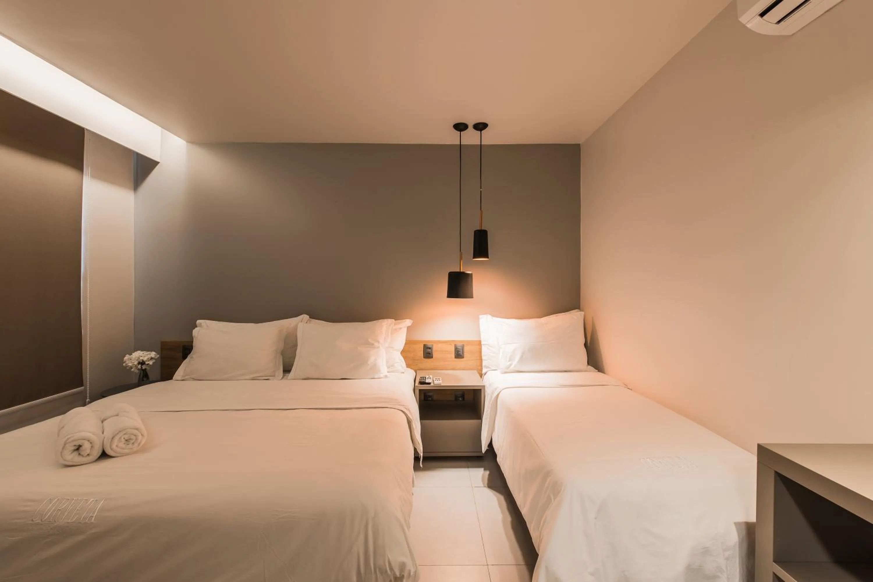 Bed in Pousada Corveta