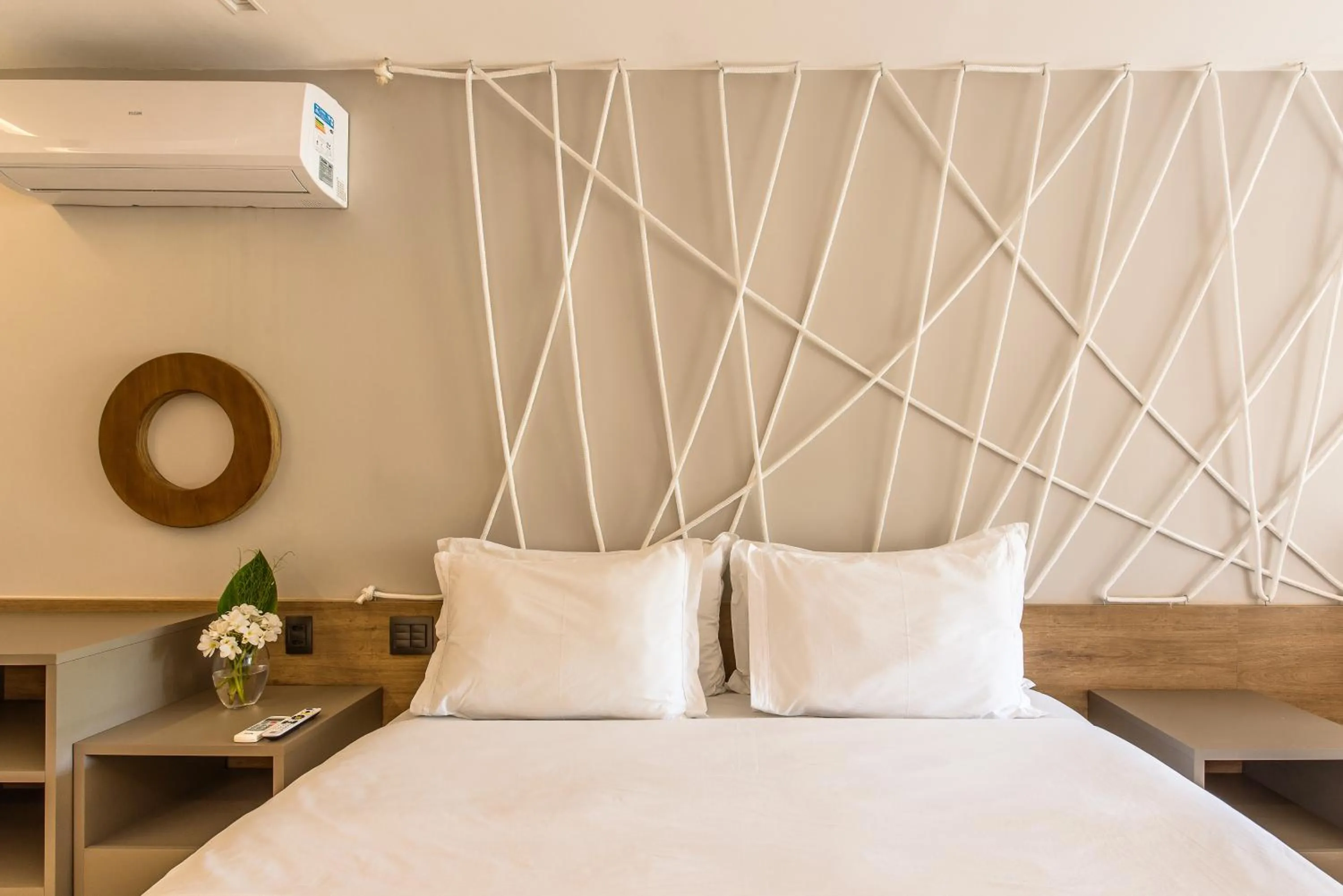 Bed in Pousada Corveta