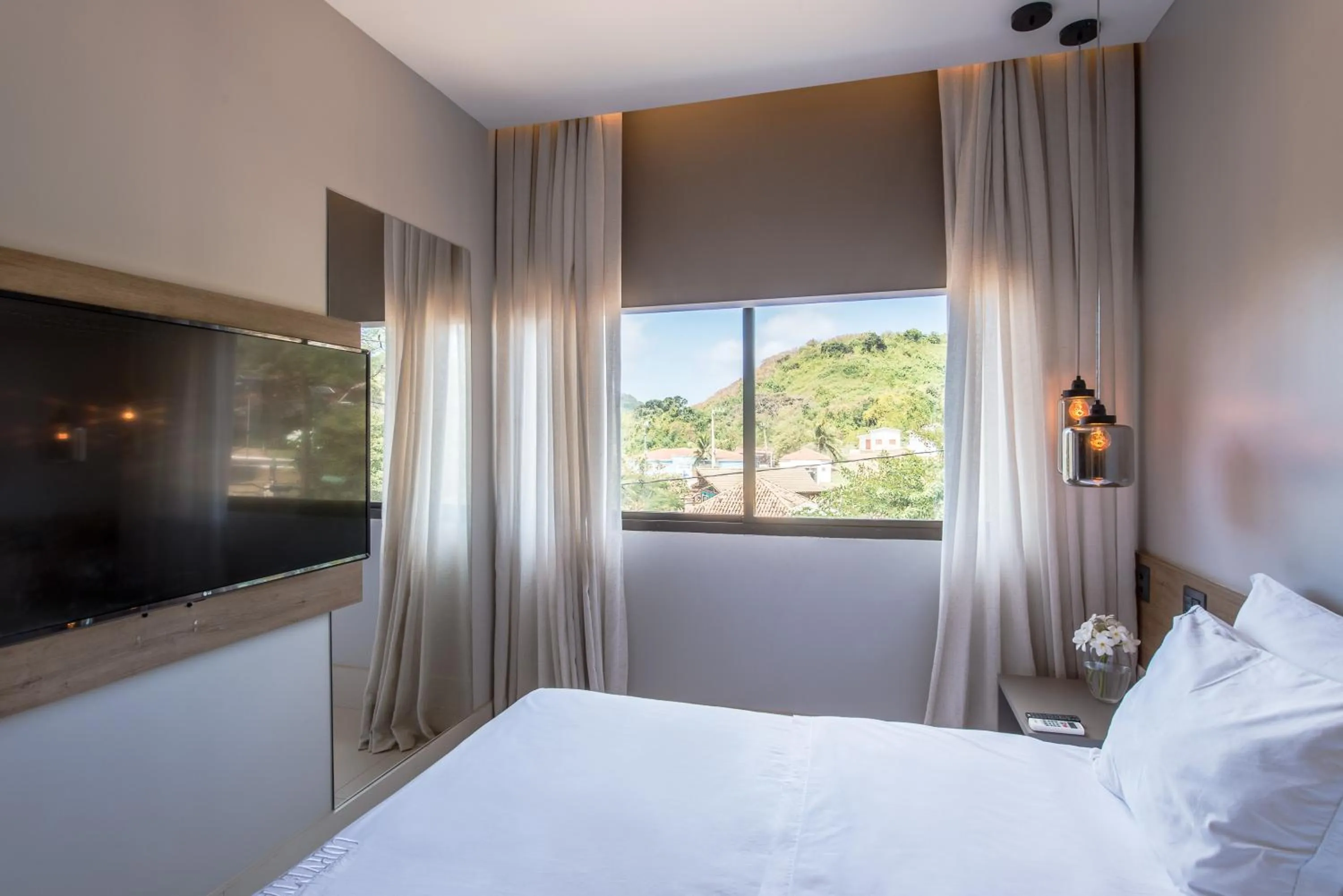 Bed in Pousada Corveta