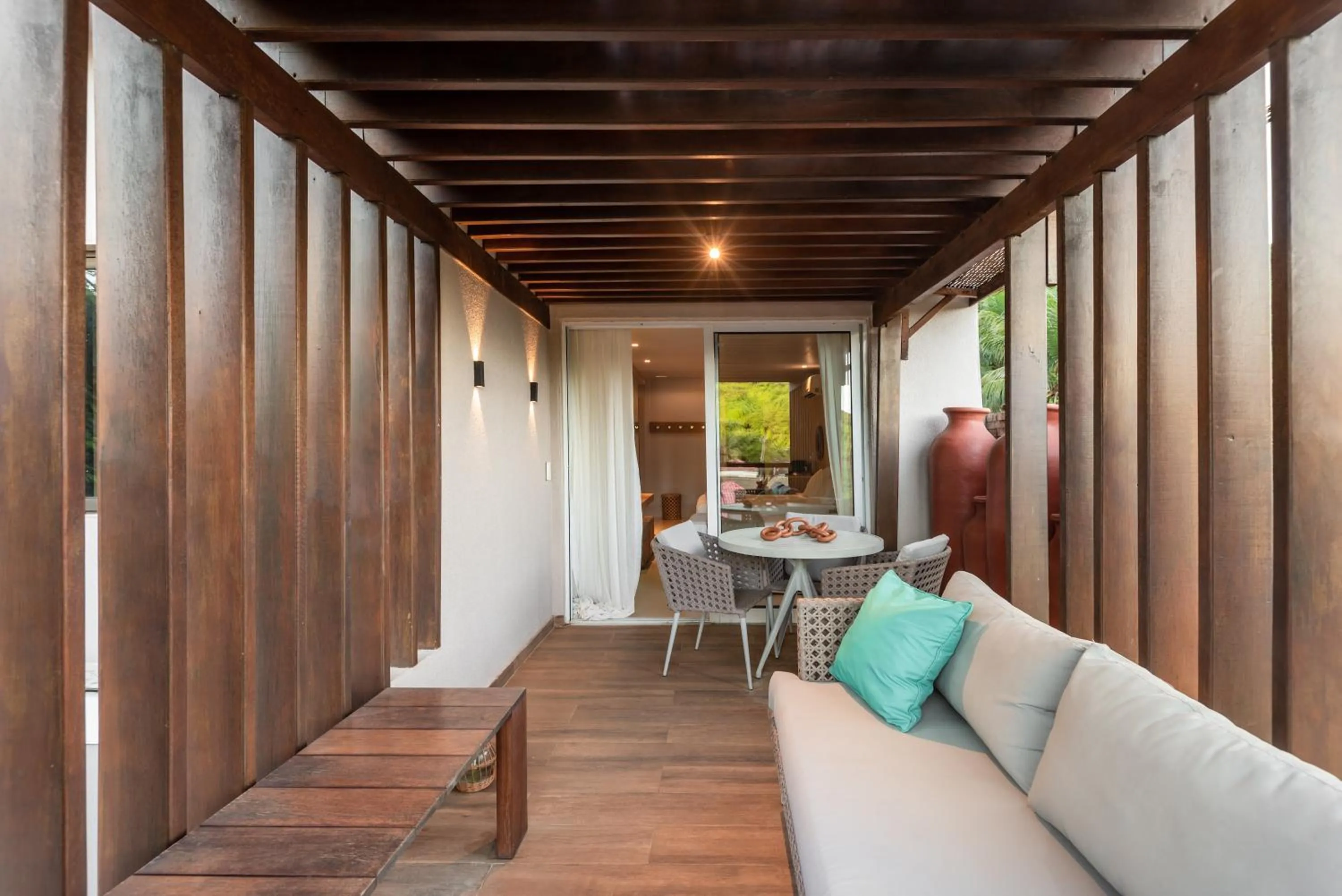 Balcony/Terrace in Pousada Corveta