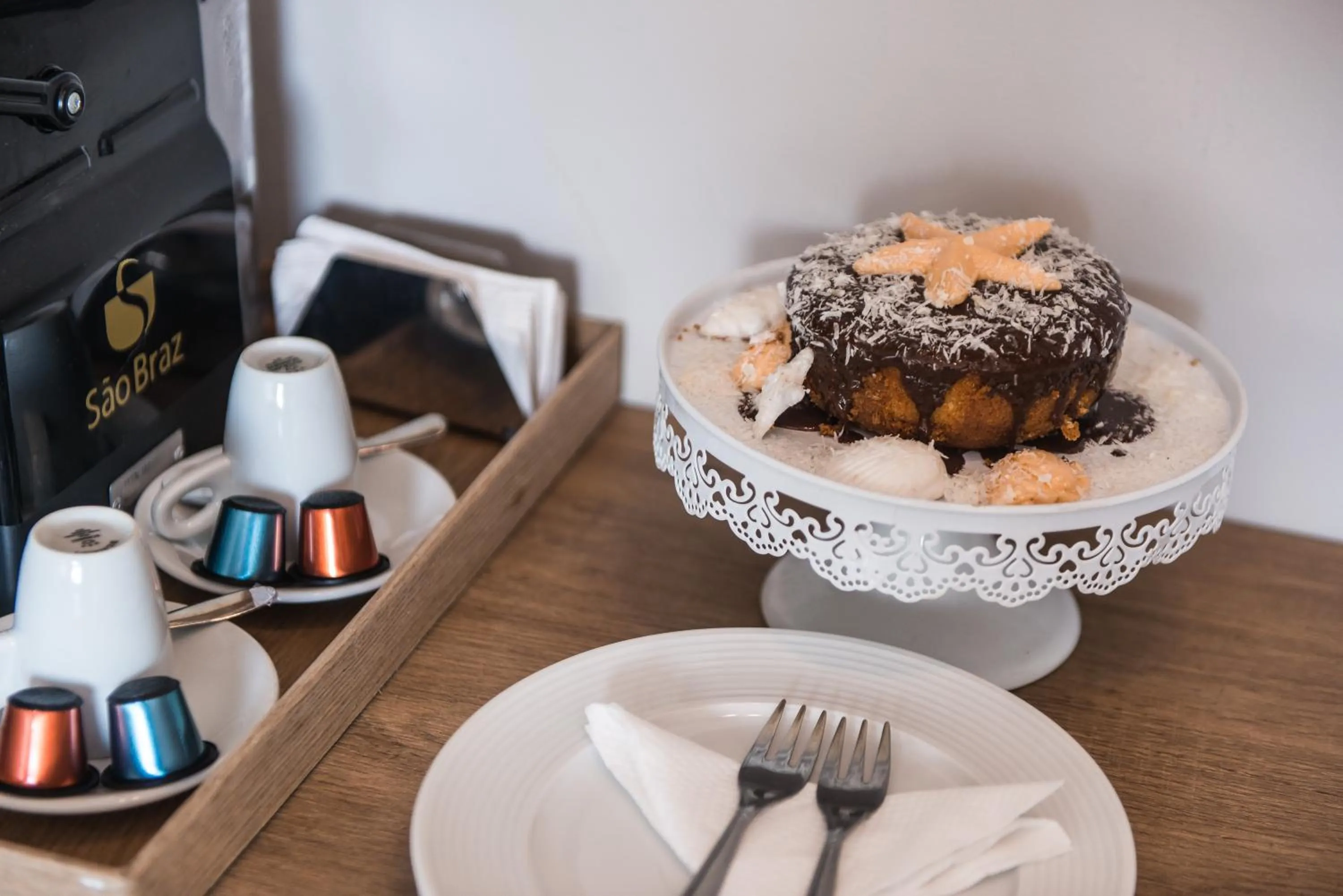 Coffee/tea facilities in Pousada Corveta