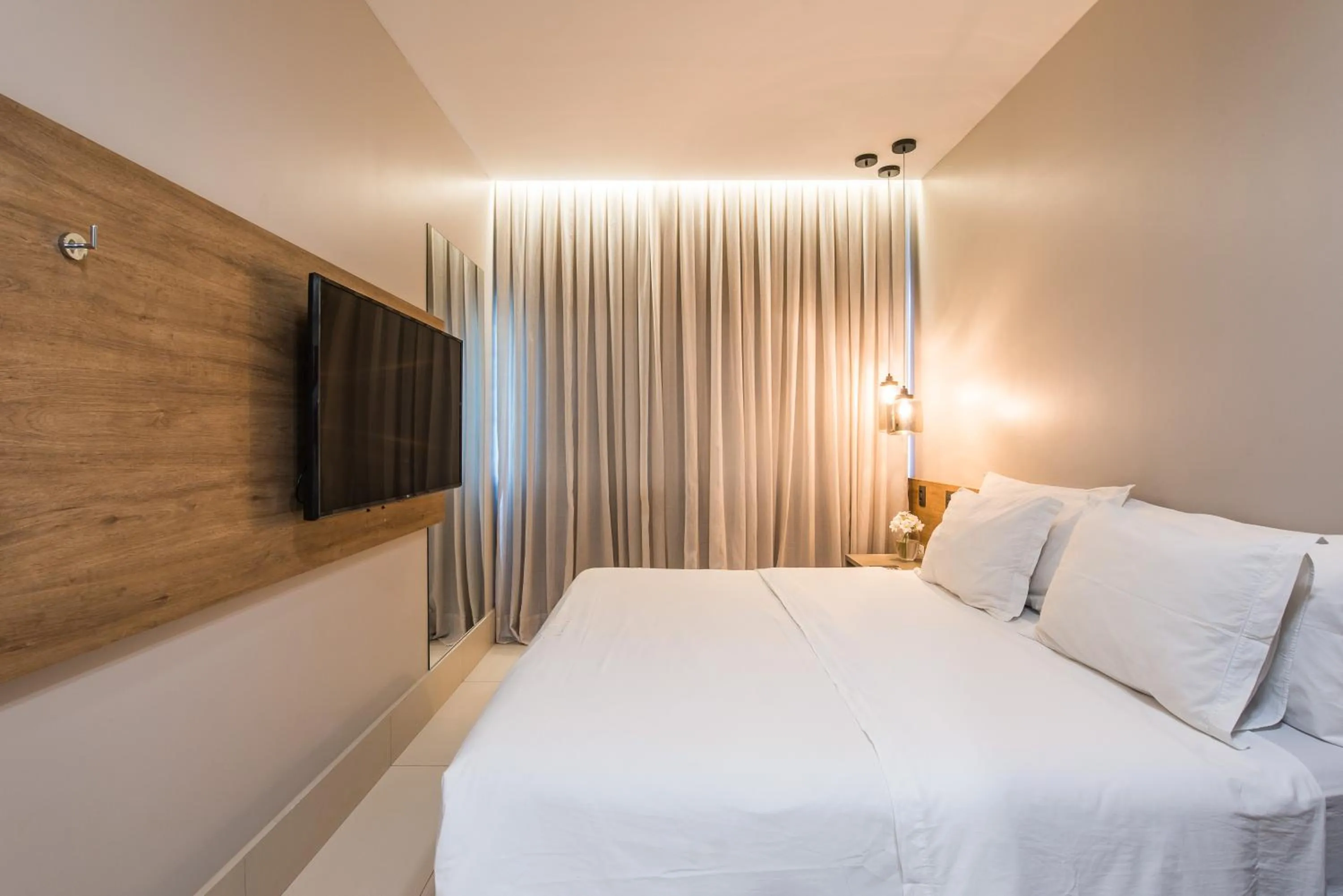 Bed in Pousada Corveta