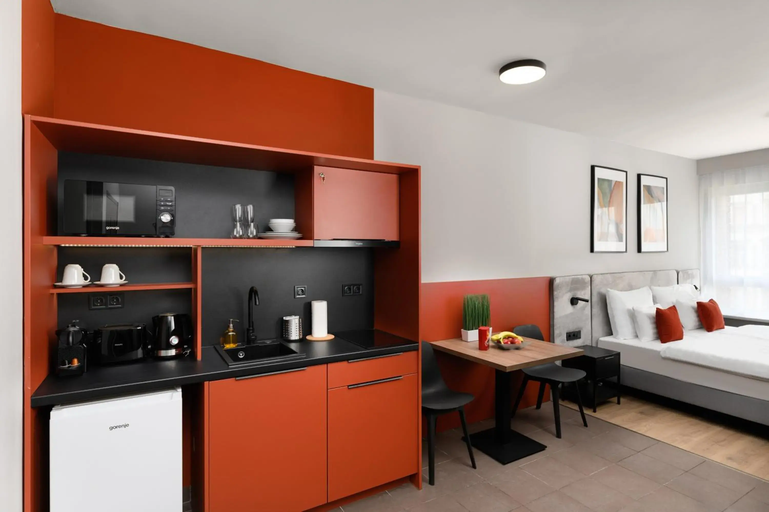 Bed in Florin Apart Hotel Bed in Florin Apart Hotel