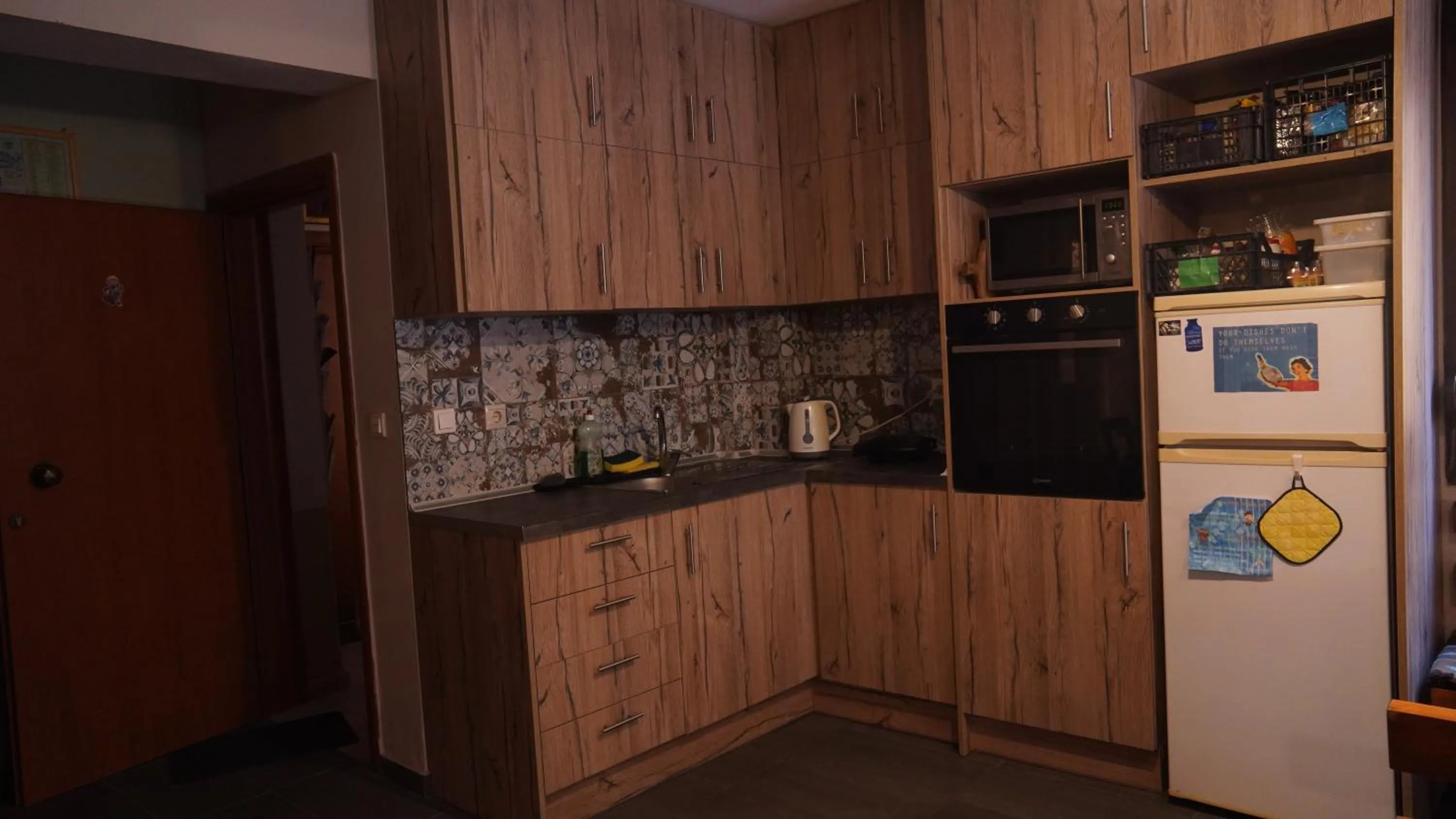 Communal kitchen in Studios Arabas