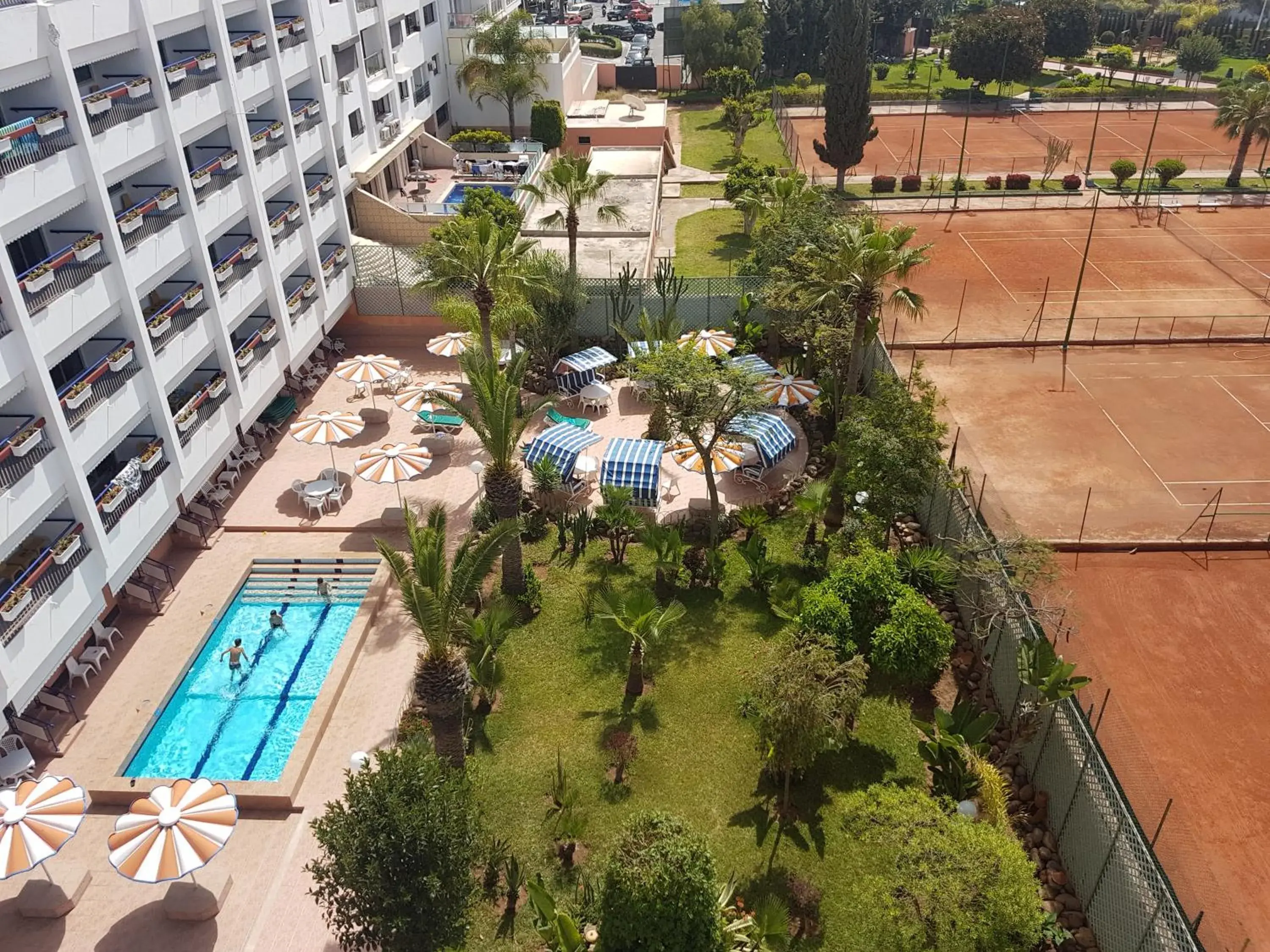 Bird's eye view, Pool View in Residence Yasmina Agadir
