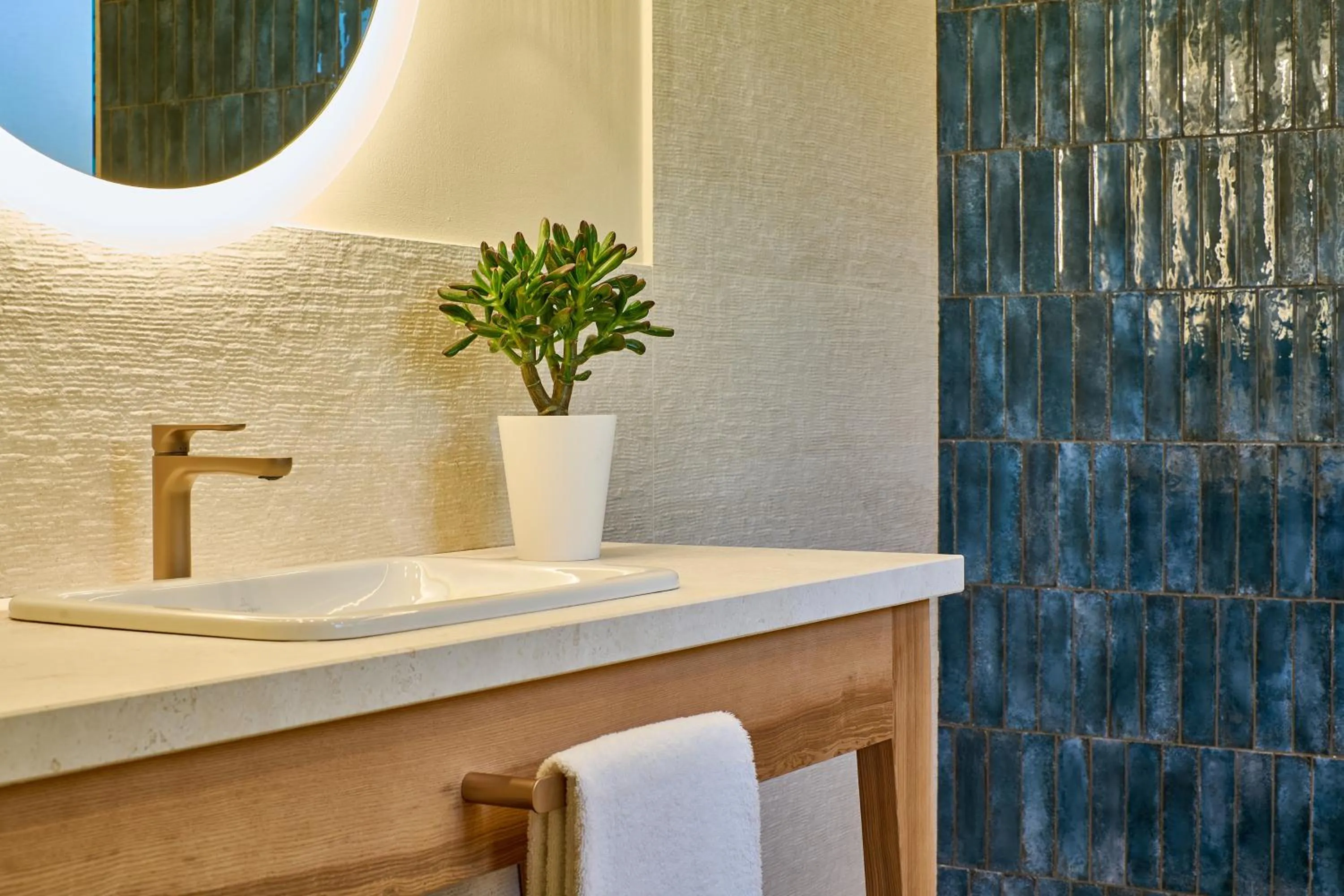 Bathroom in Residence Le Bouganville