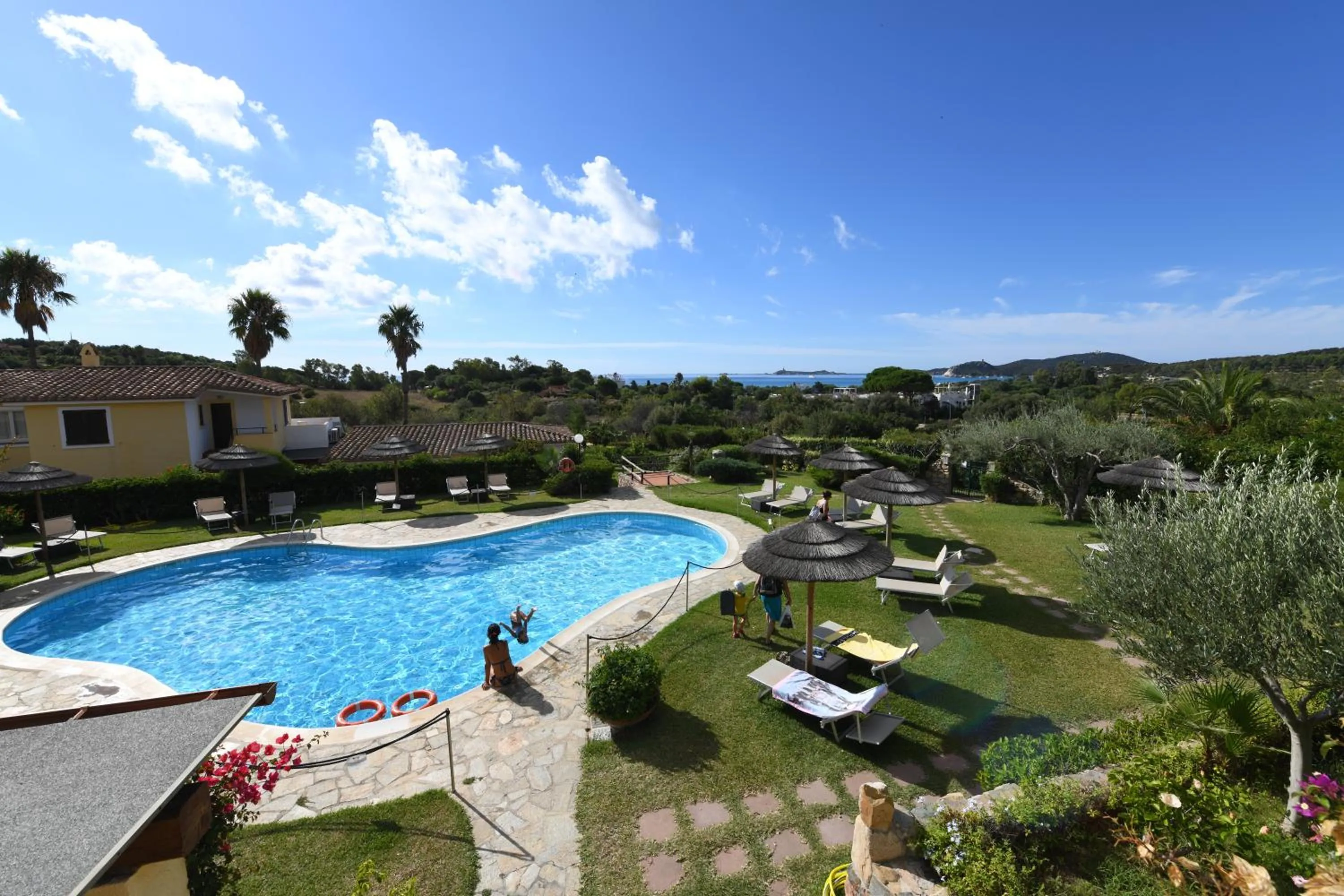 Pool view in Residence Le Bouganville