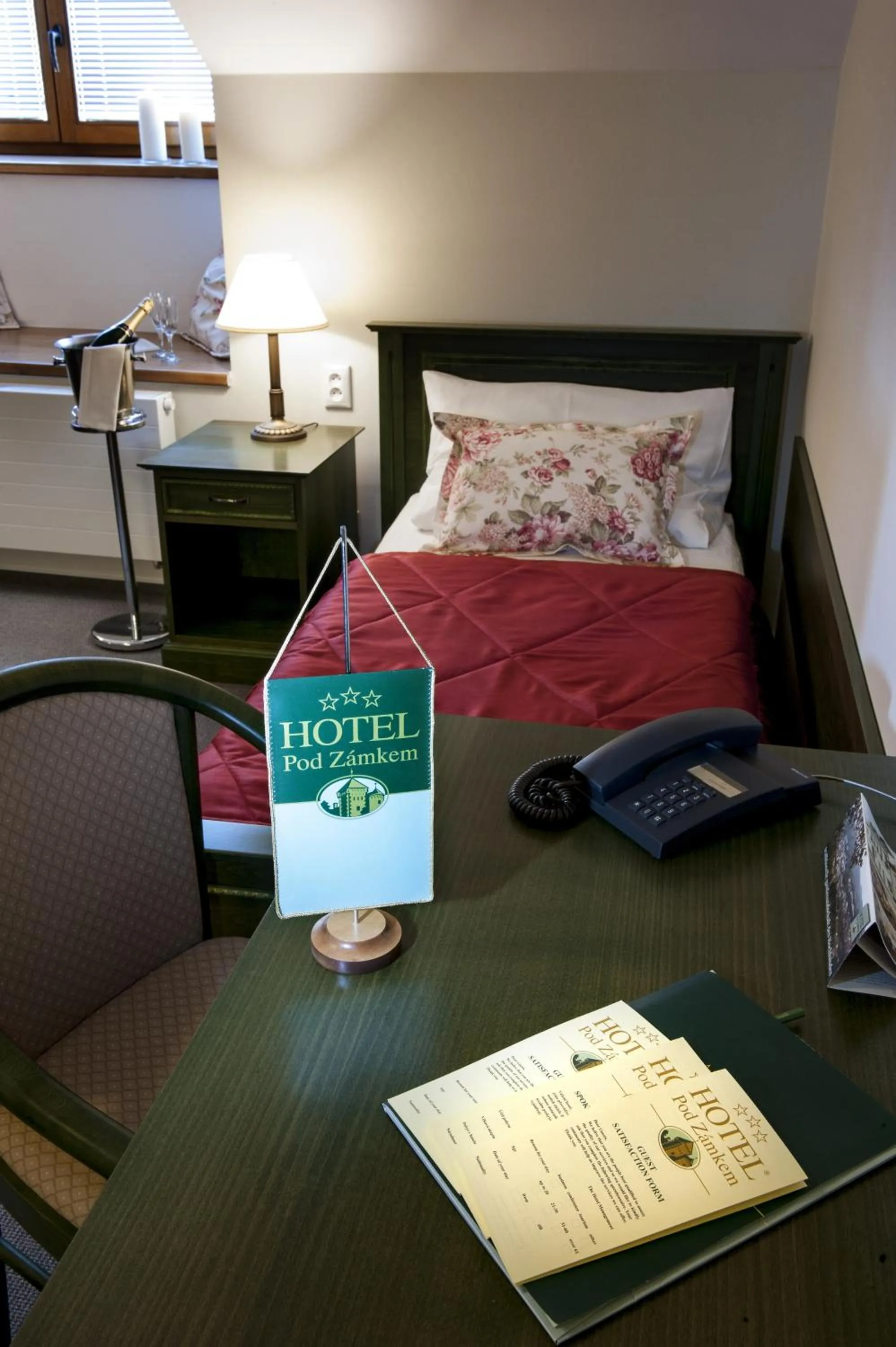 Decorative detail, Bed in Hotel Pod Zamkem