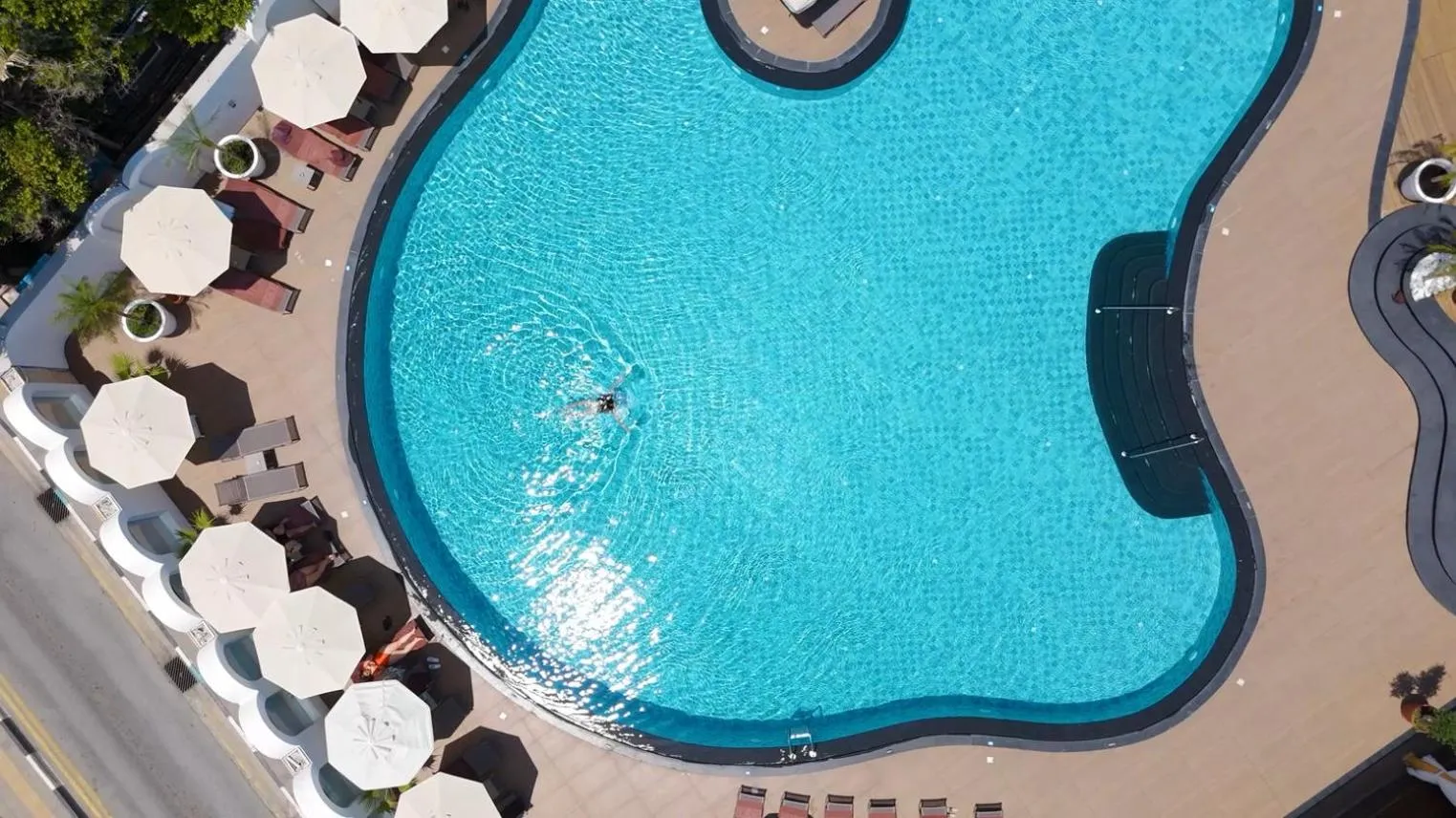 Pool view in Rocks Hotel & Casino