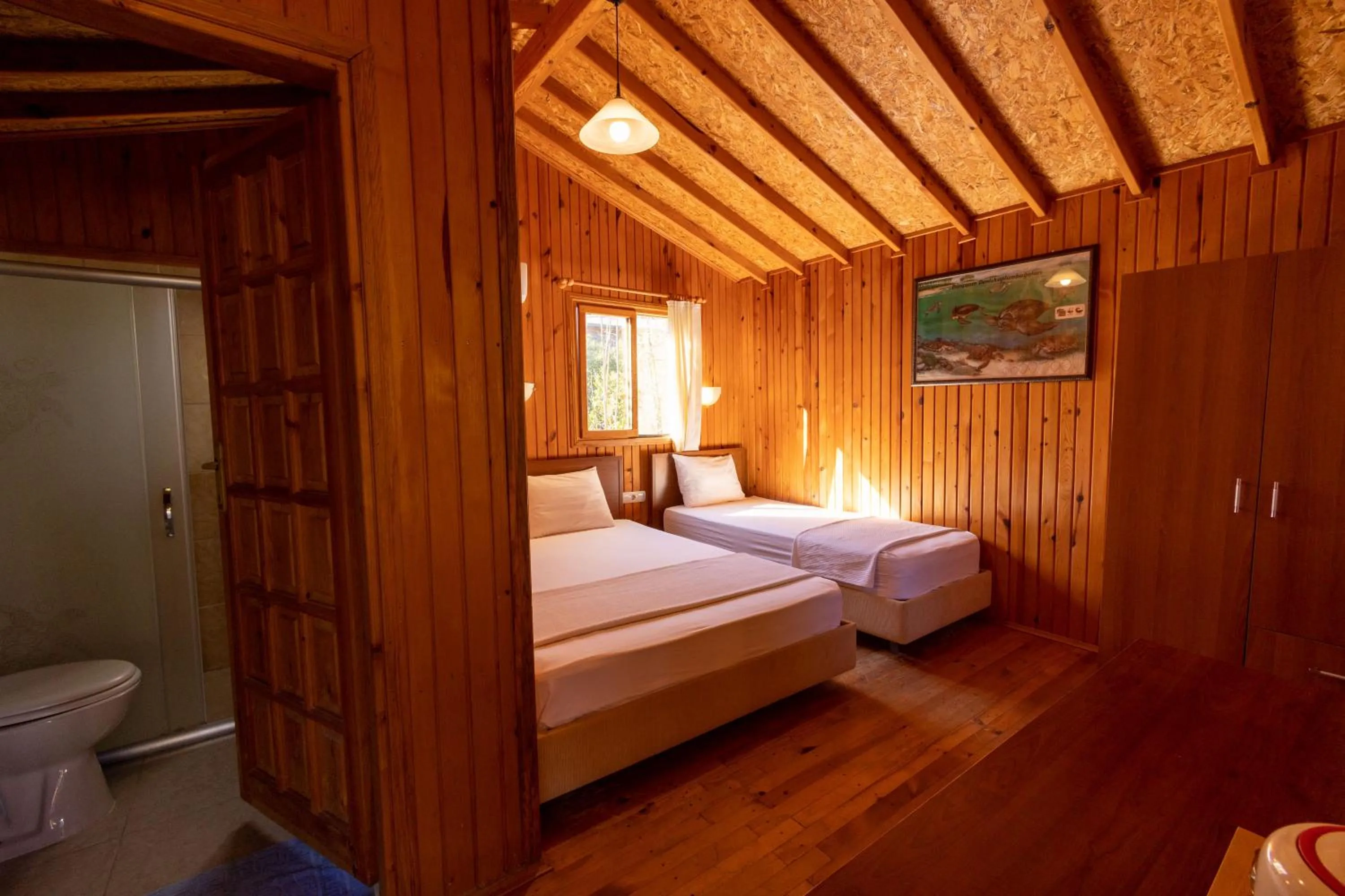 Bed in Caretta Caretta Pension