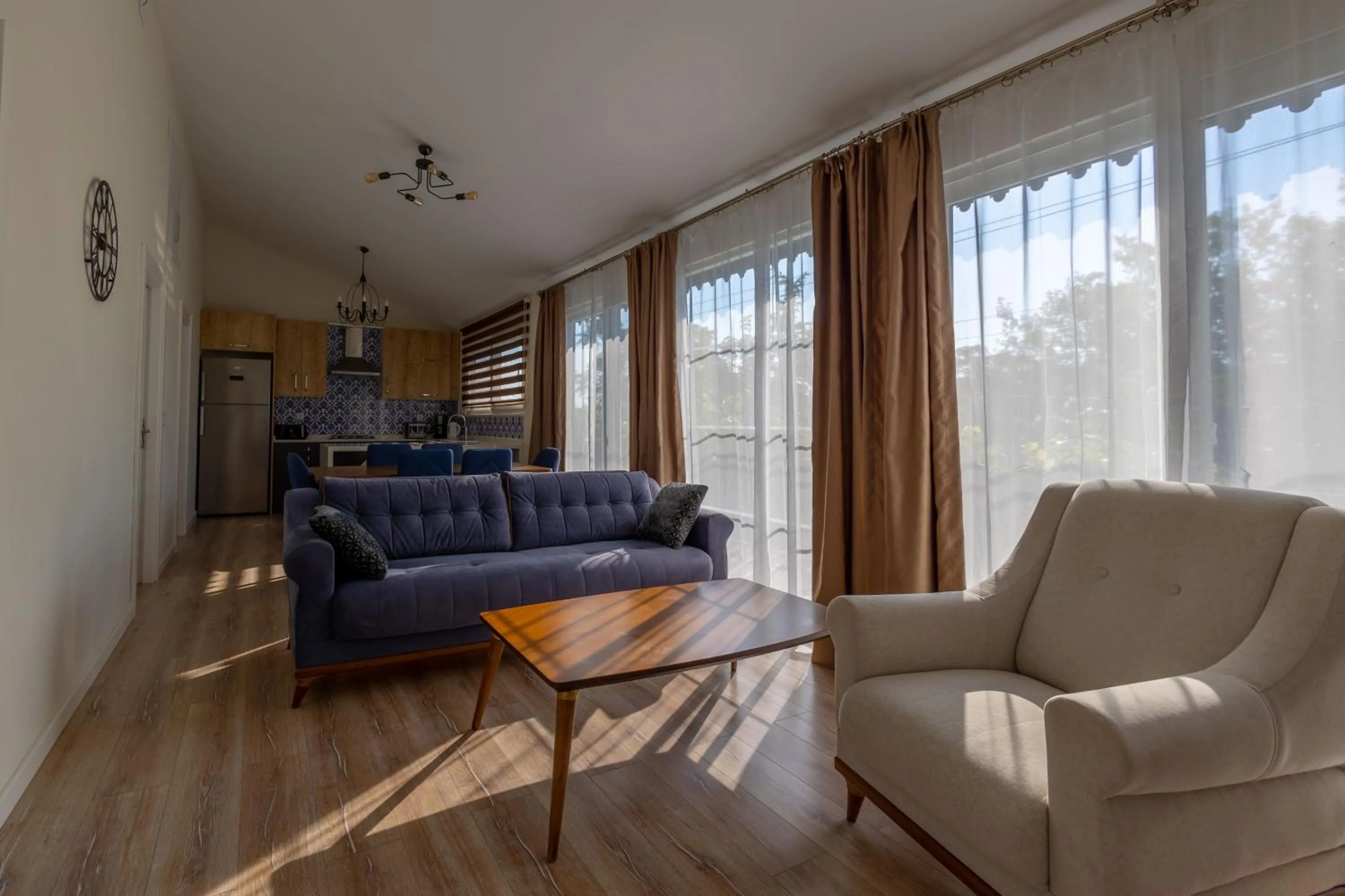 Living room in Caretta Caretta Pension