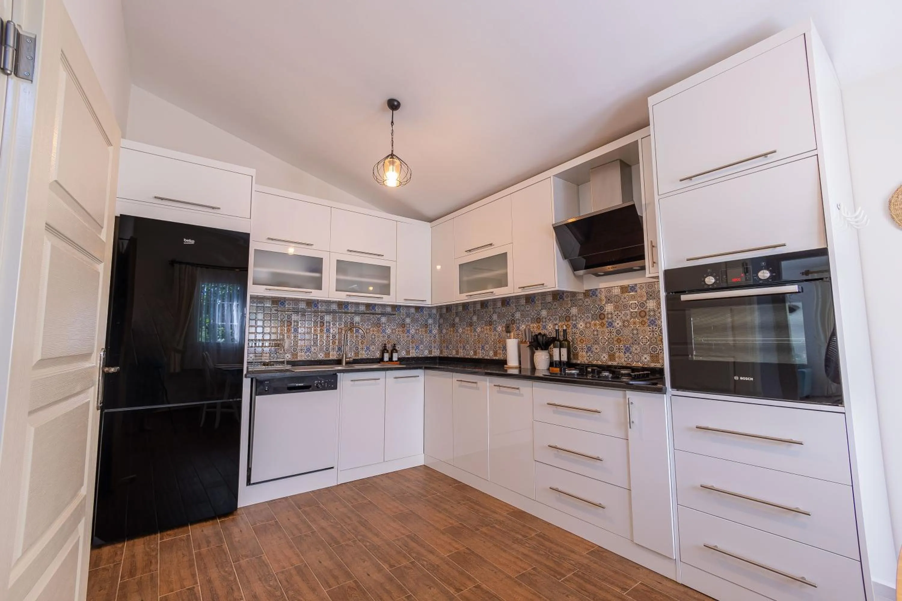 Kitchen or kitchenette in Caretta Caretta Pension
