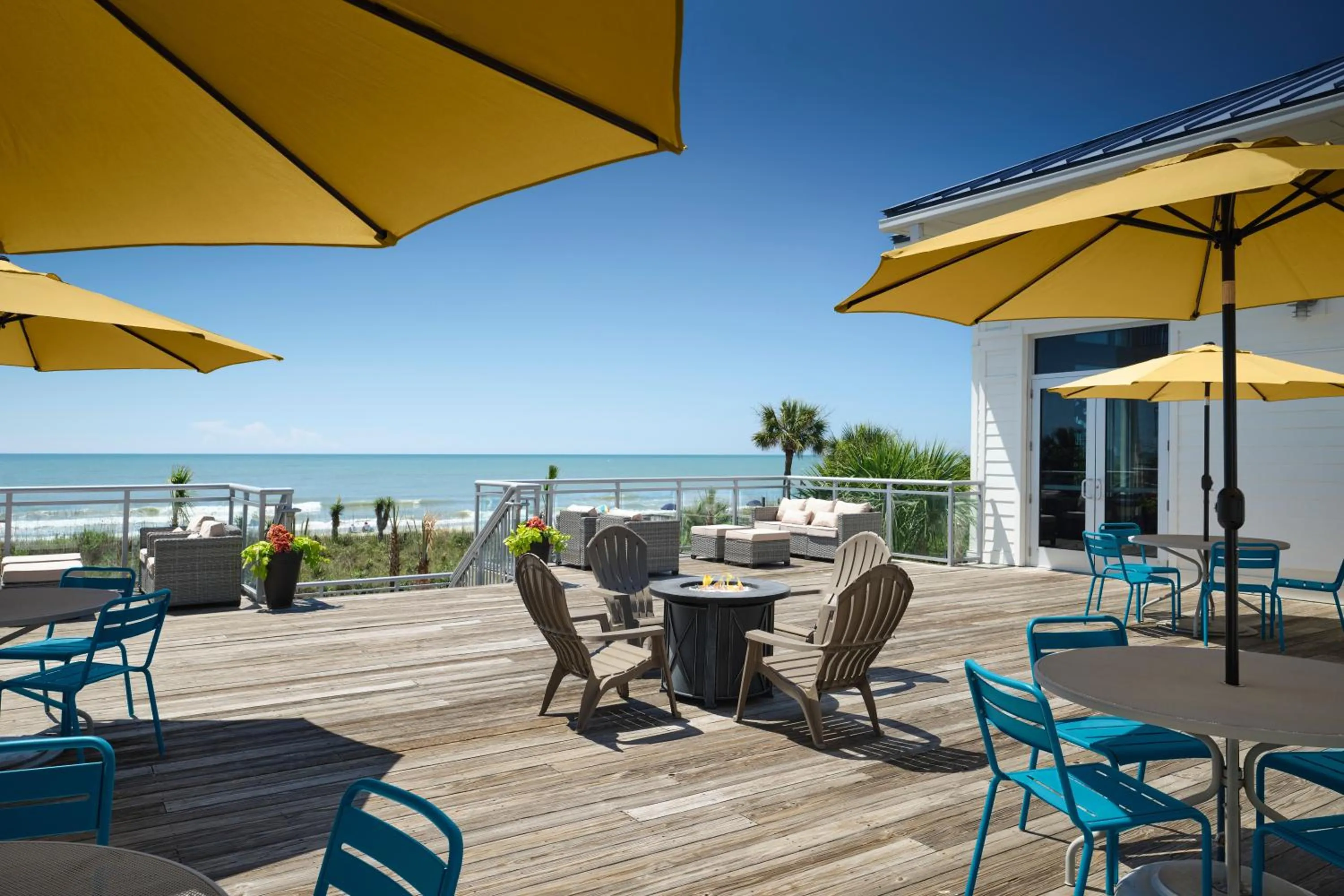 Patio in DoubleTree Resort by Hilton Myrtle Beach Oceanfront