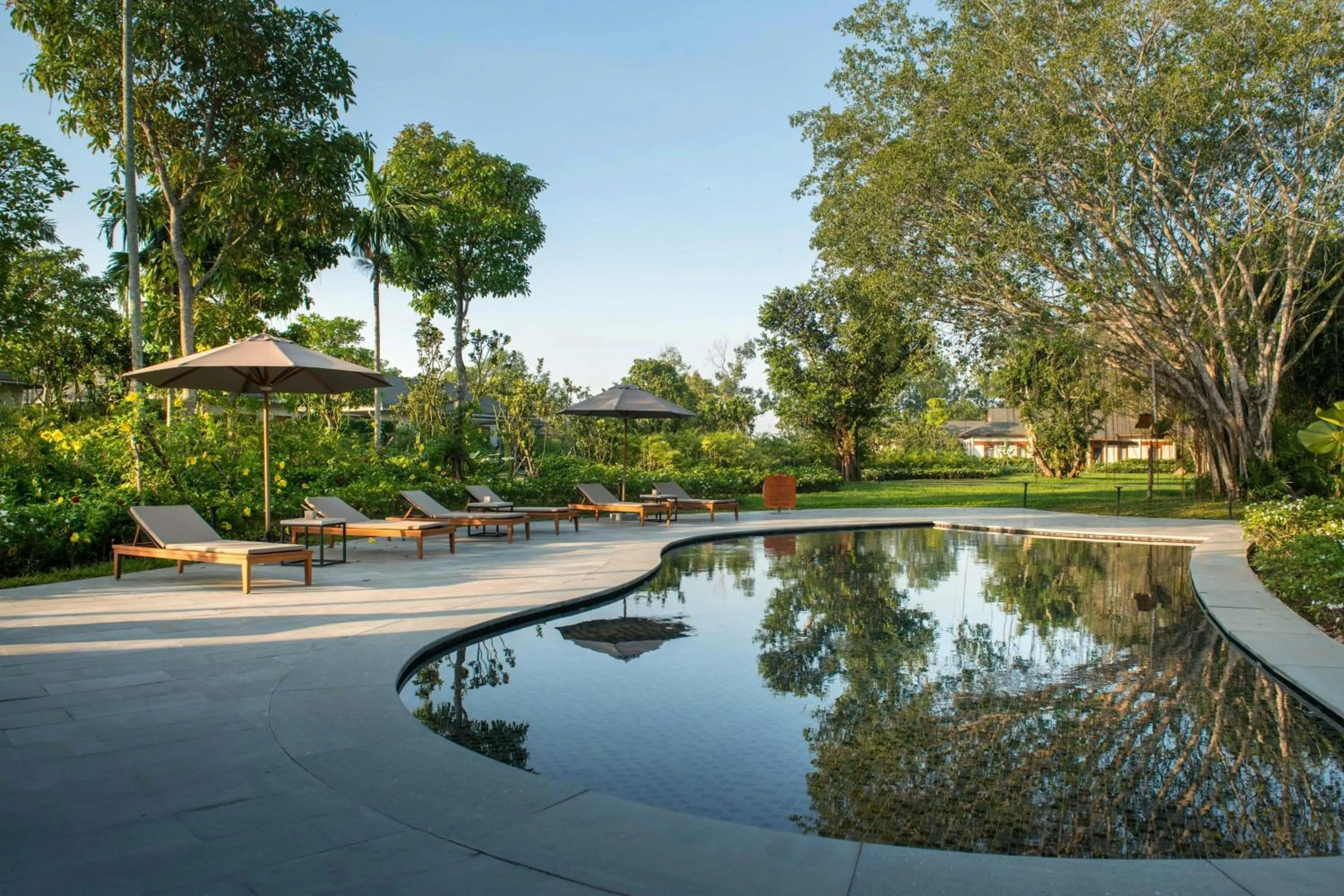 Swimming pool in Legacy Mekong, Can Tho, Autograph Collection