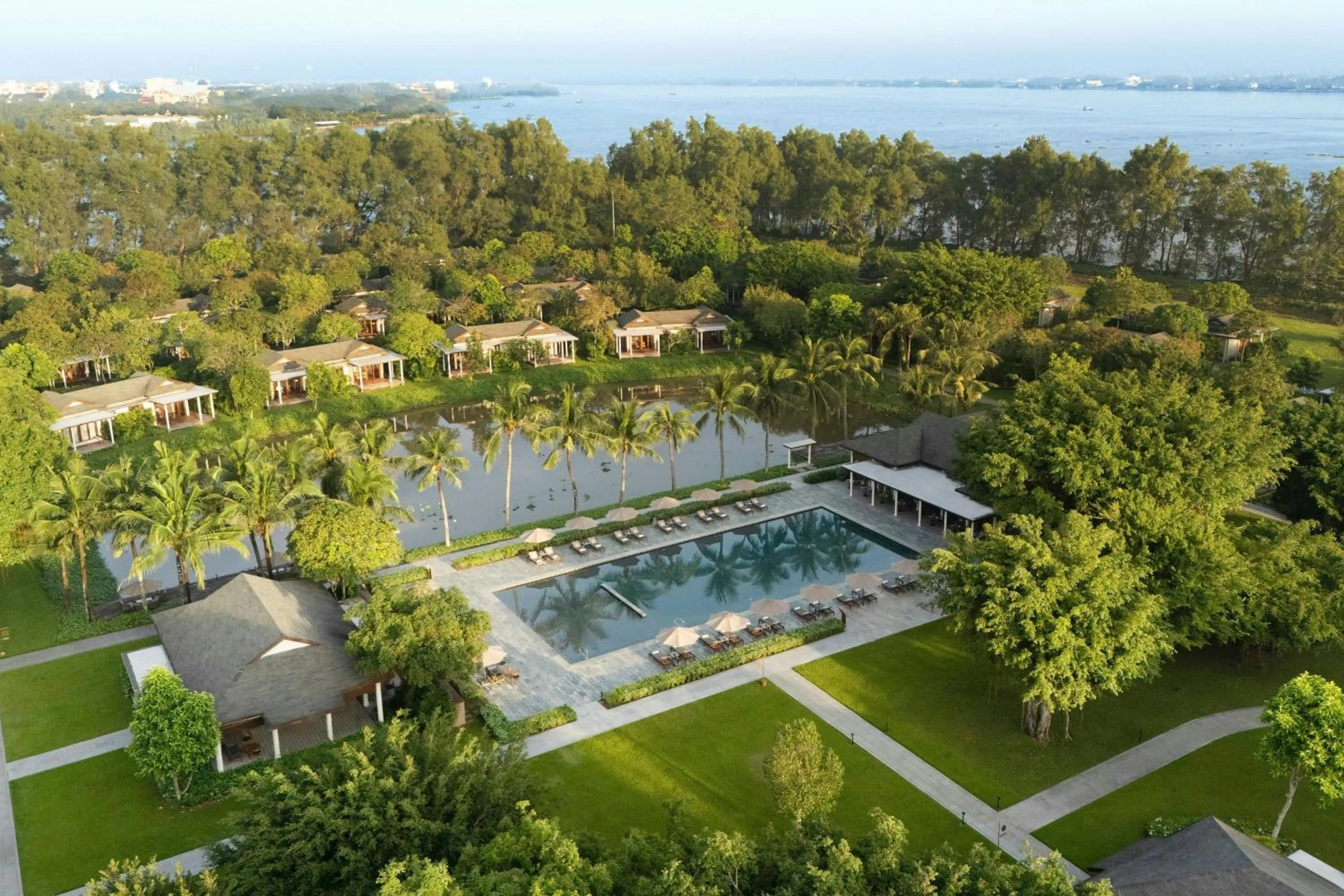 Swimming pool in Legacy Mekong, Can Tho, Autograph Collection