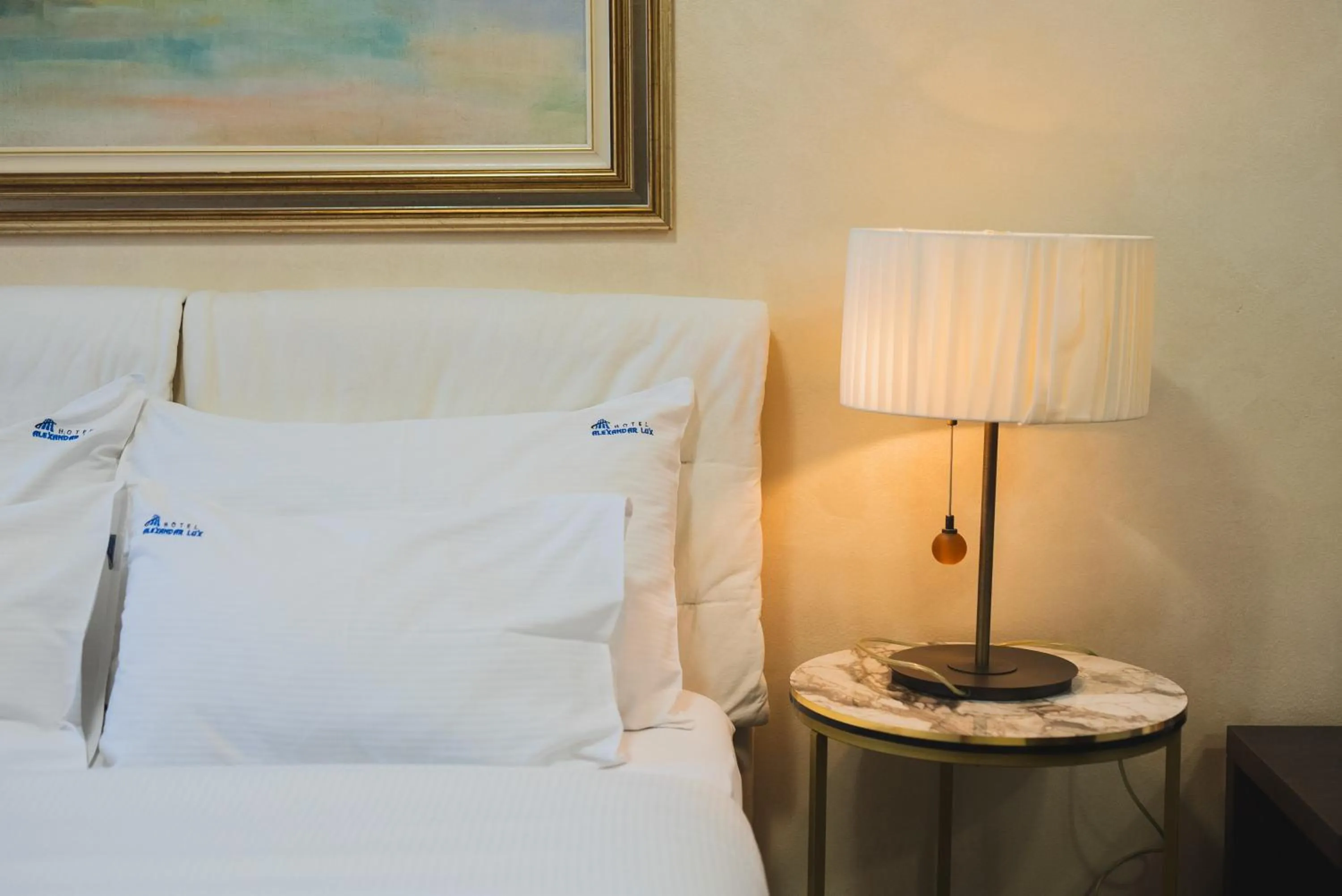 Bed in Hotel Alexandar Lux