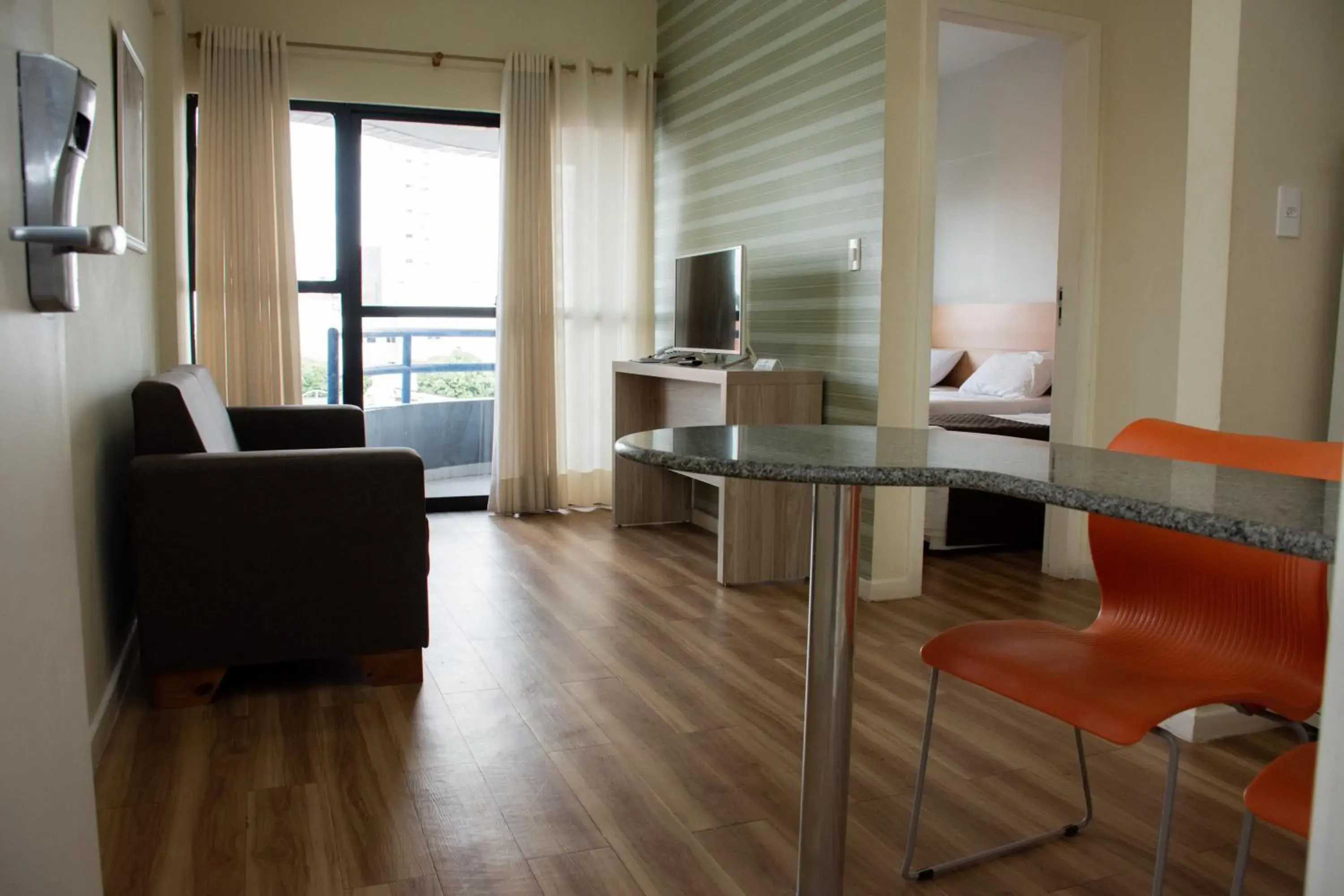 View (from property/room), Bed in Classe Apart Hotel View (from property/room), Bed in Classe Apart Hotel