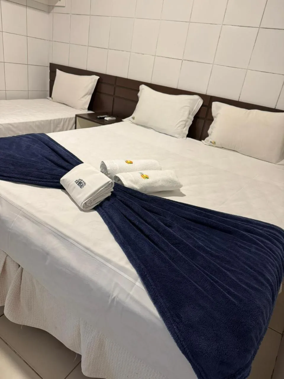 Bed in Pousada Tambaú