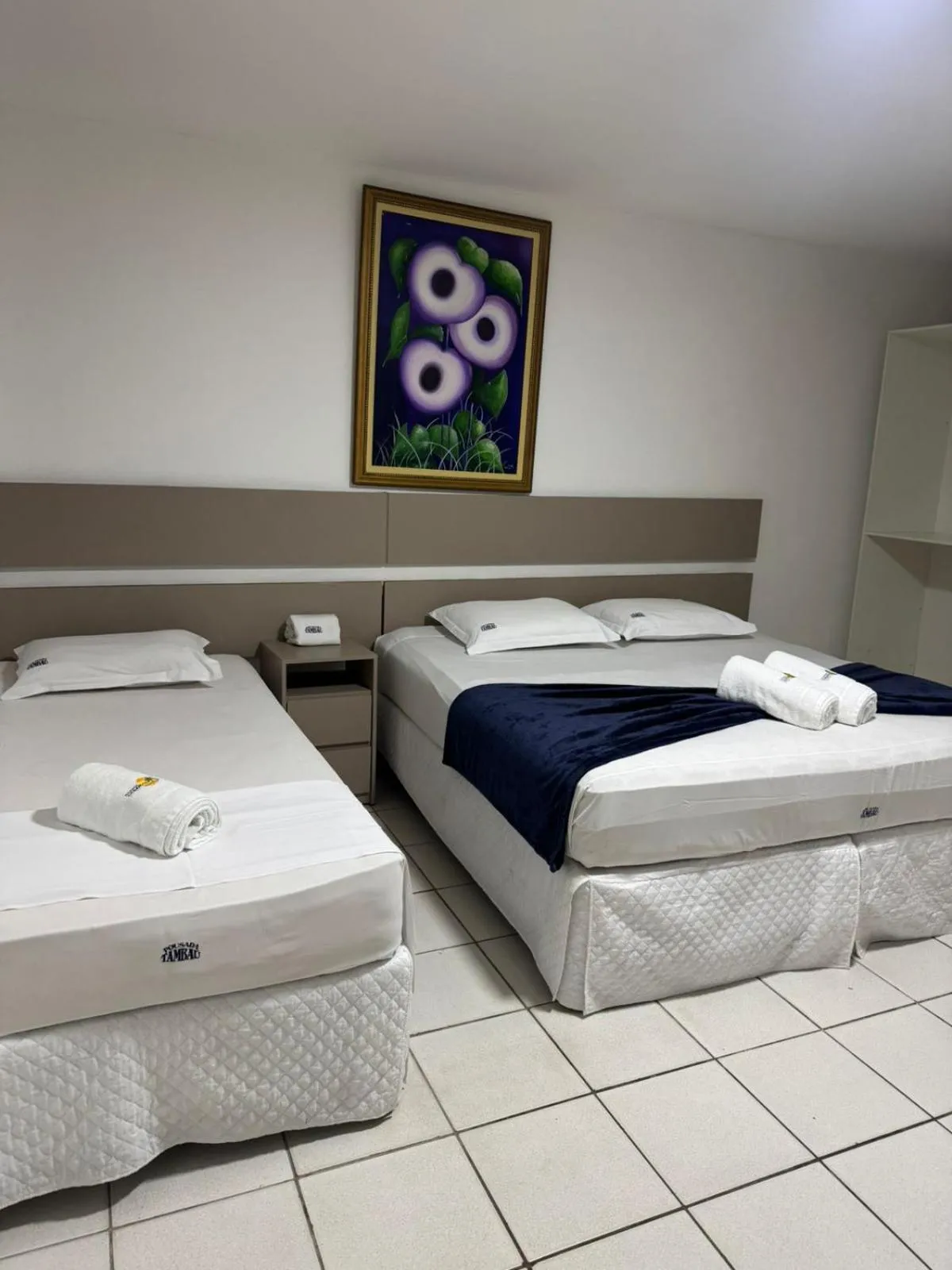 Bed in Pousada Tambaú