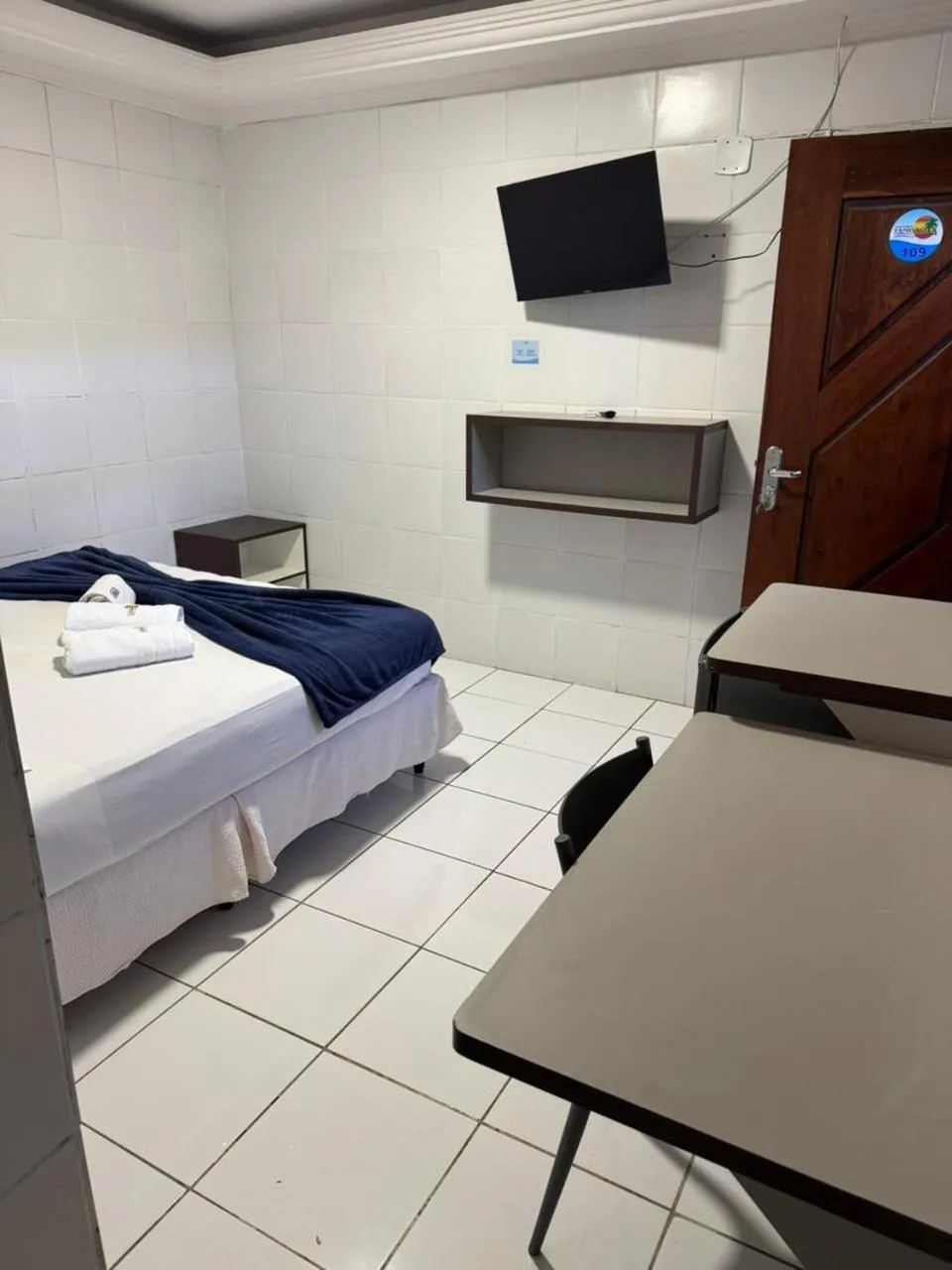 Bed in Pousada Tambaú