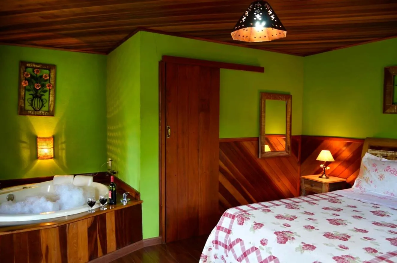 Bed in Pousada do Mirante