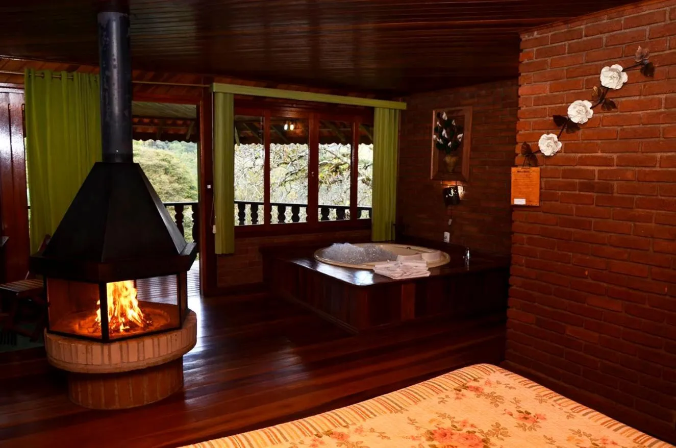 Bed in Pousada do Mirante