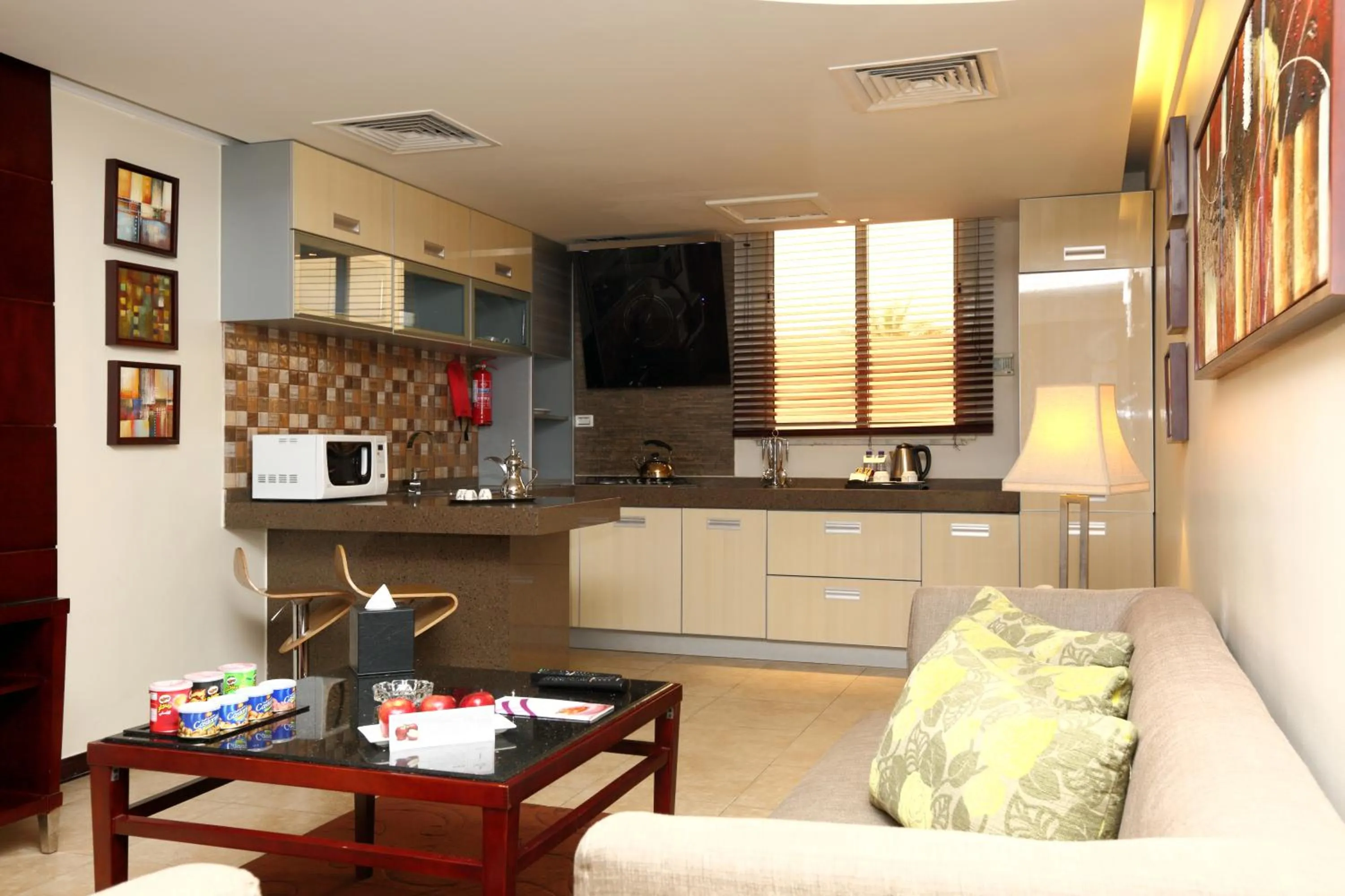 Kitchen or kitchenette in Boudl Gardenia Resort