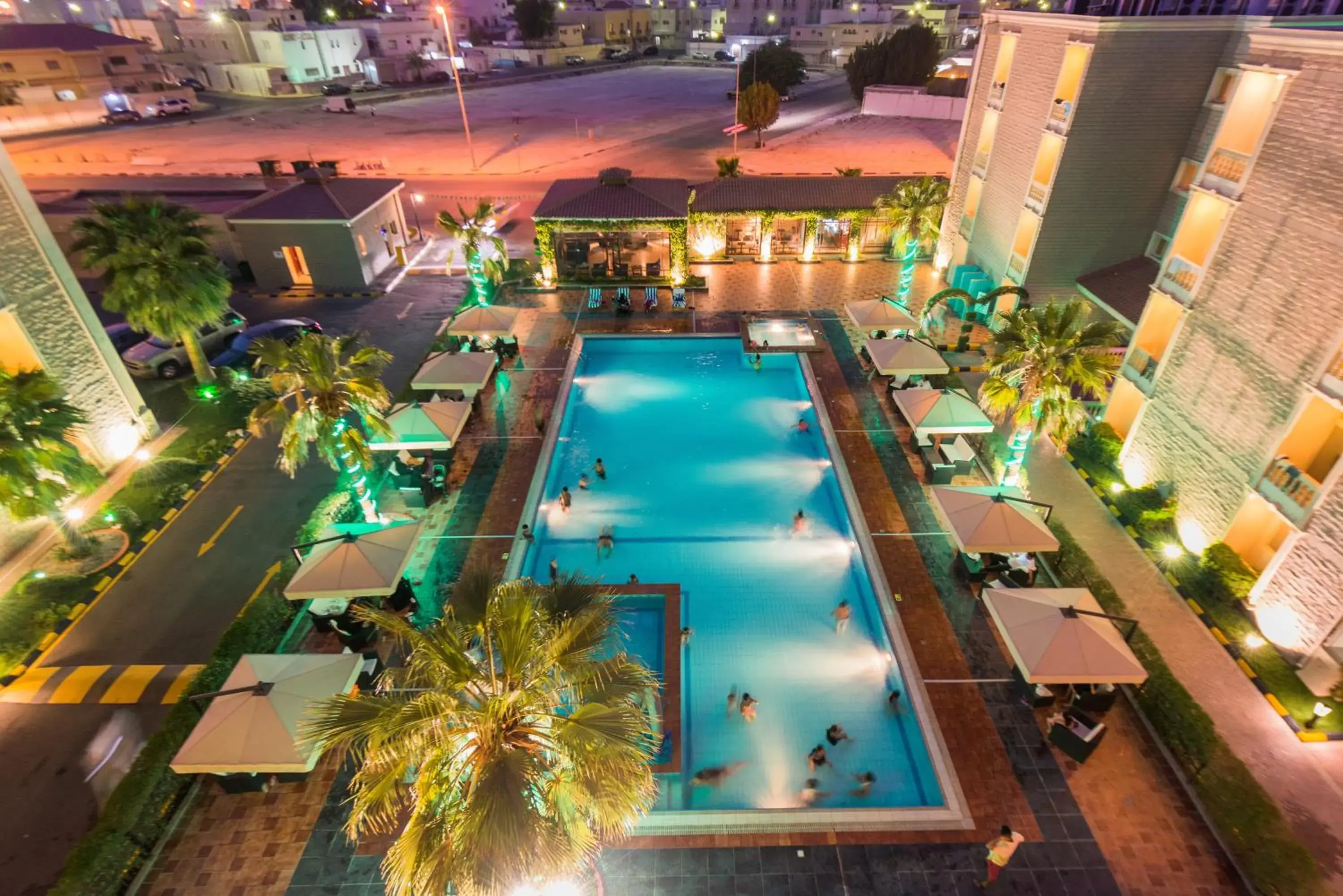 Pool view in Boudl Gardenia Resort Pool view in Boudl Gardenia Resort