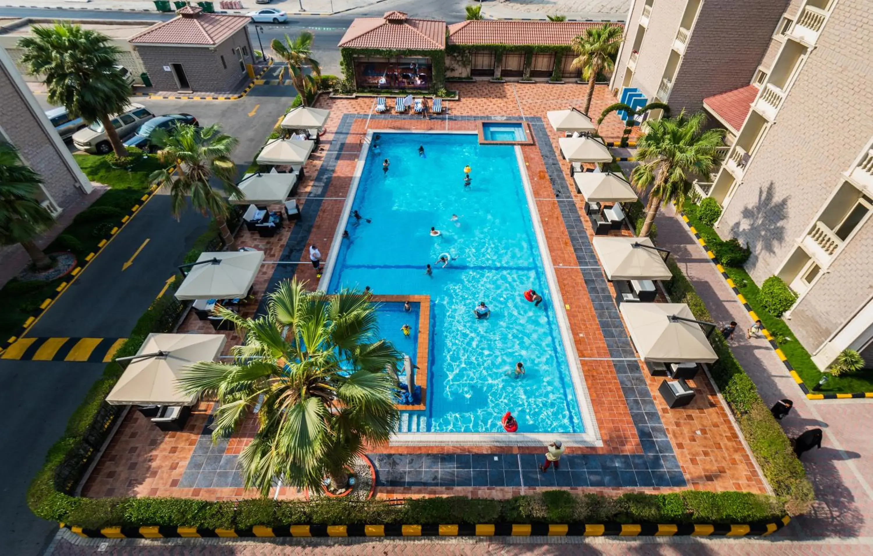 Pool view in Boudl Gardenia Resort Pool view in Boudl Gardenia Resort