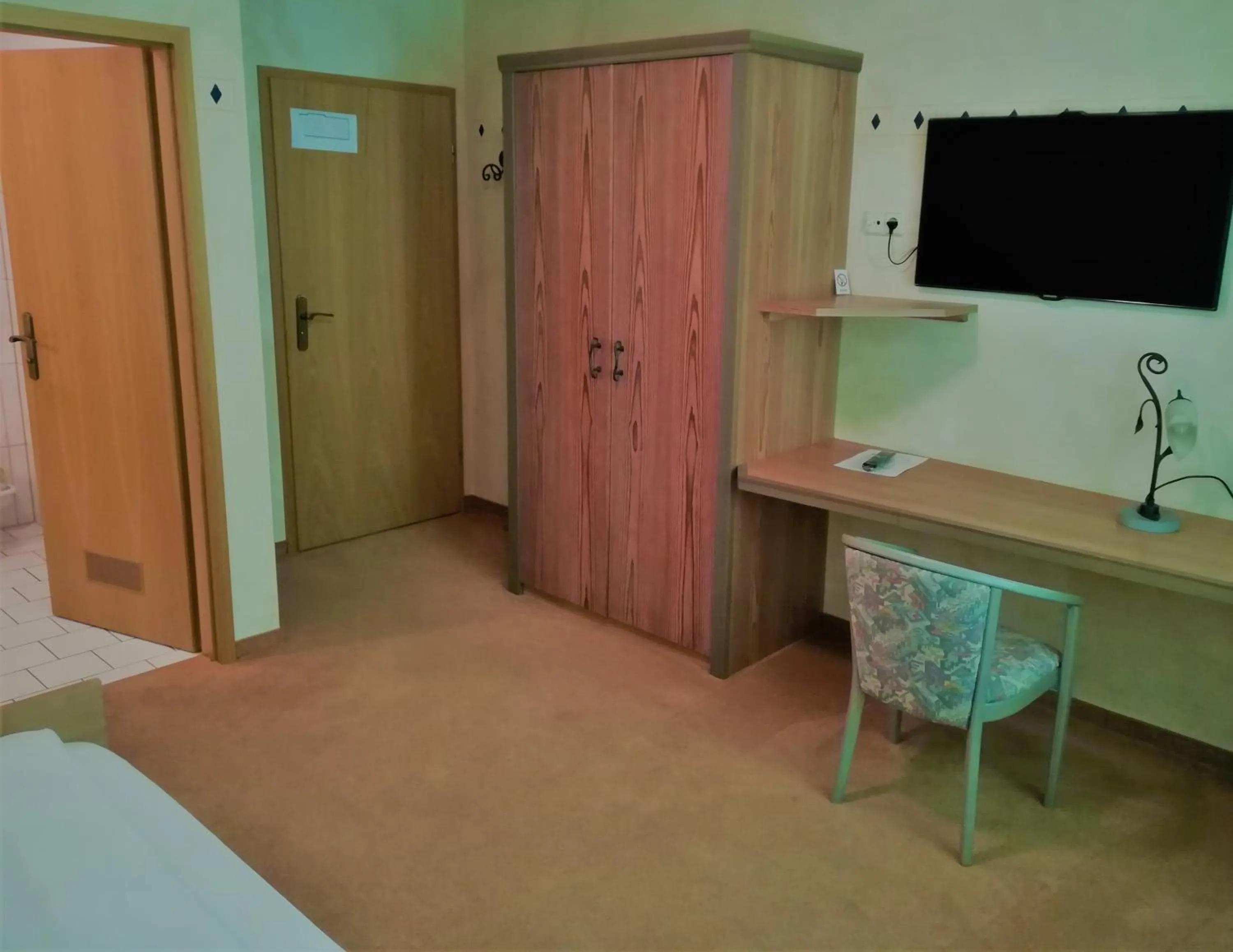 Seating area, Bed in Landgasthof Schwarz