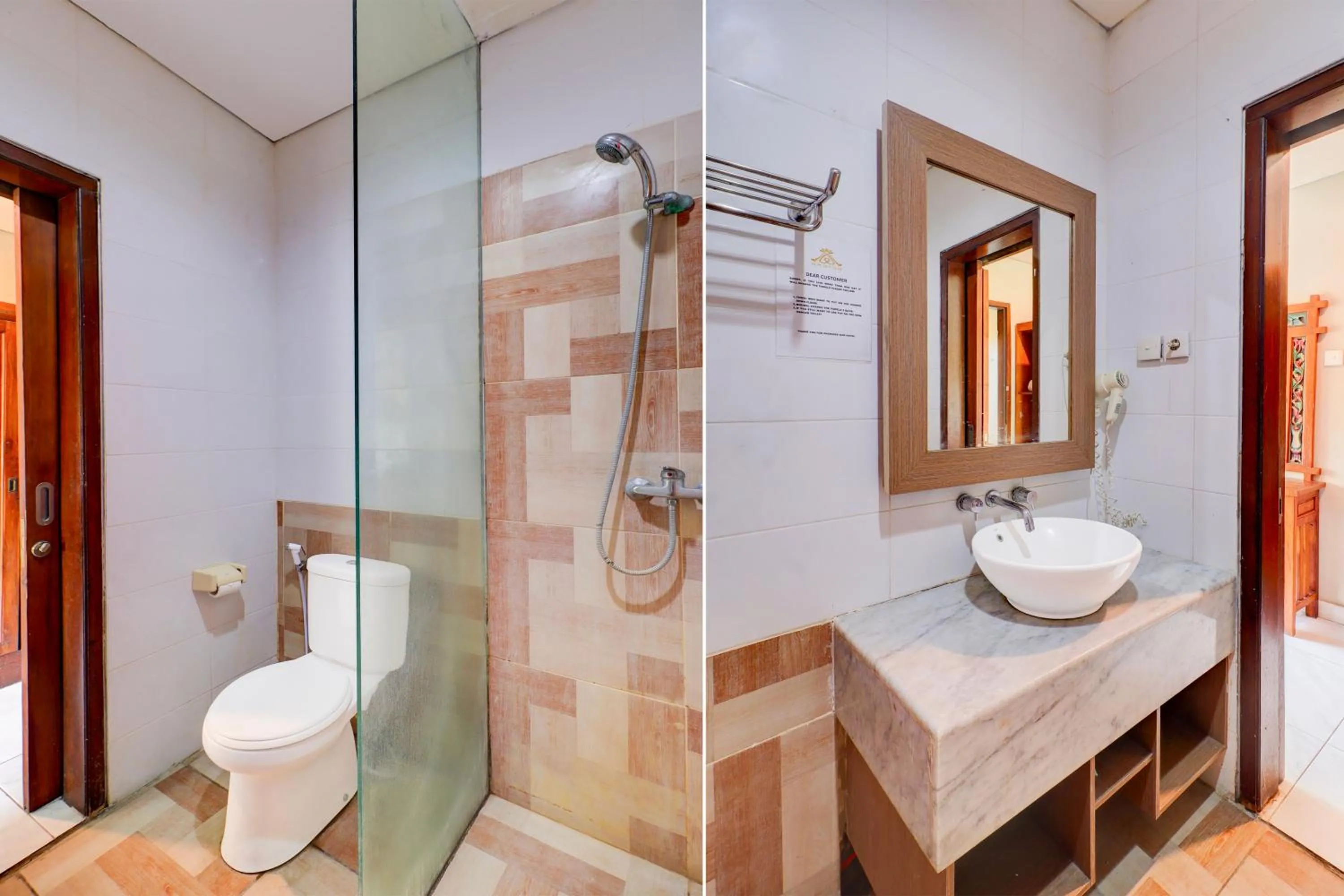 Bathroom in Collection O Bali near Sanur Beach formerly Akarsa Kokoro