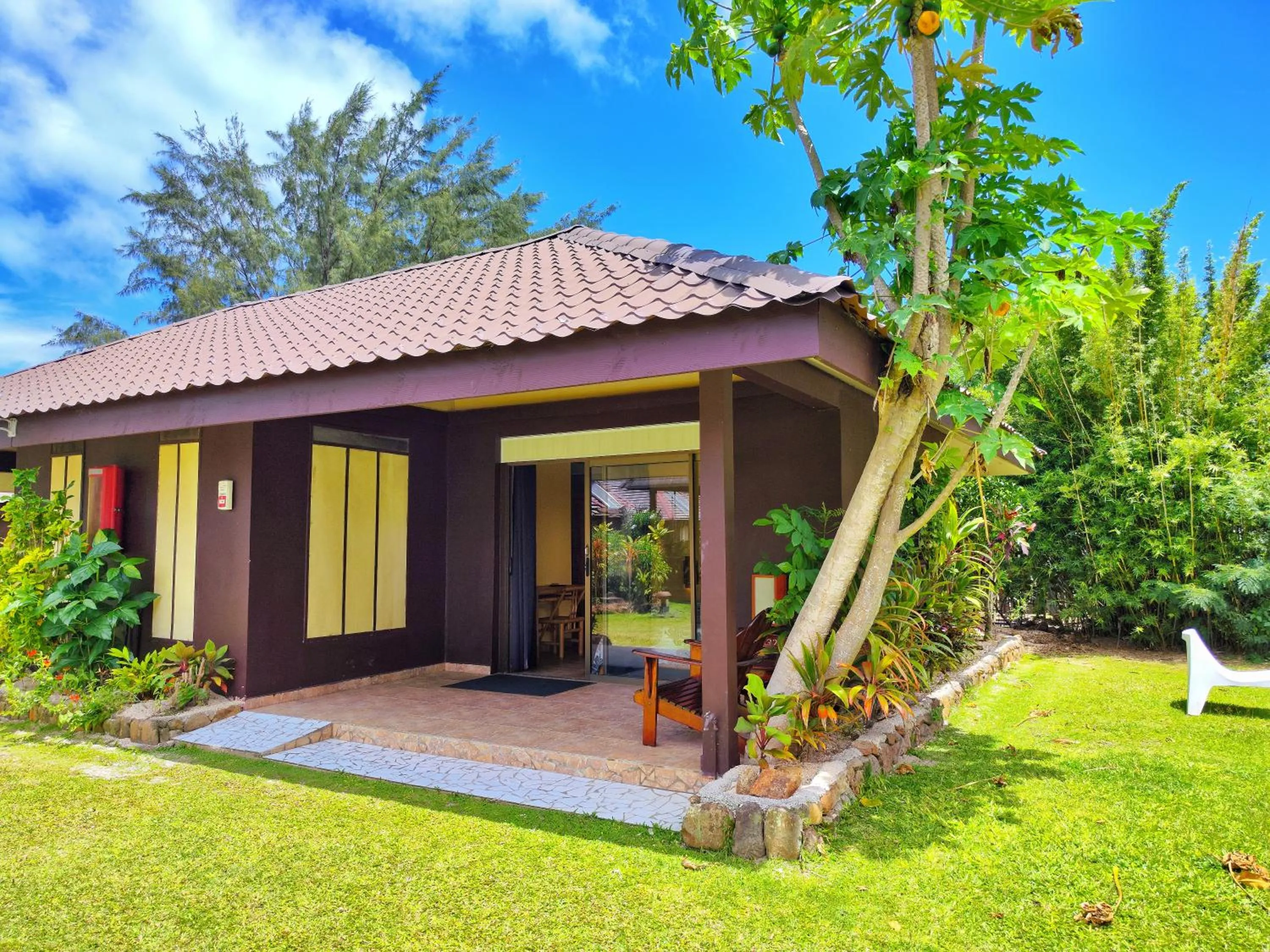 Garden view in Hotel Kaveka