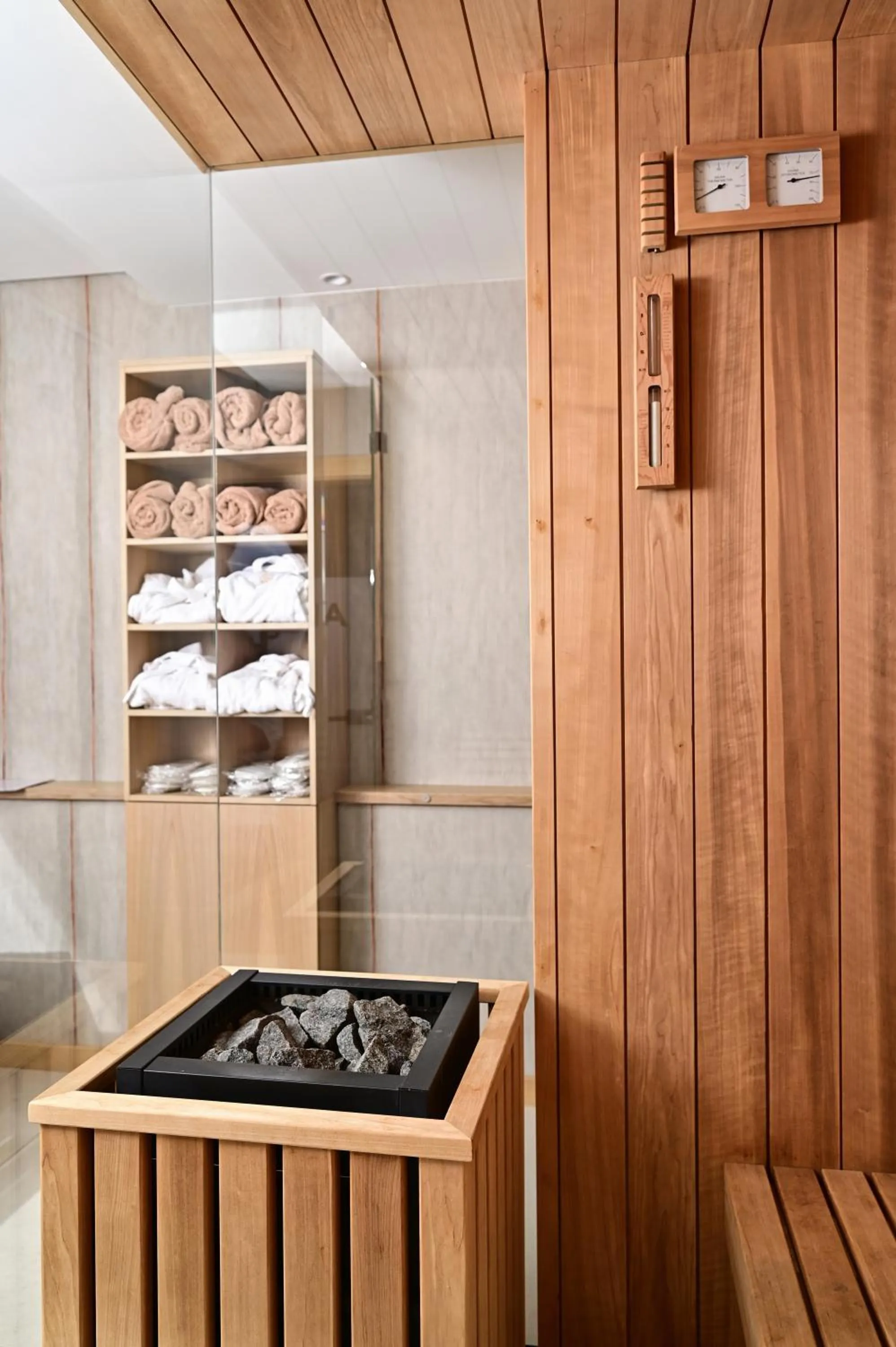 Sauna in Hotel Piast