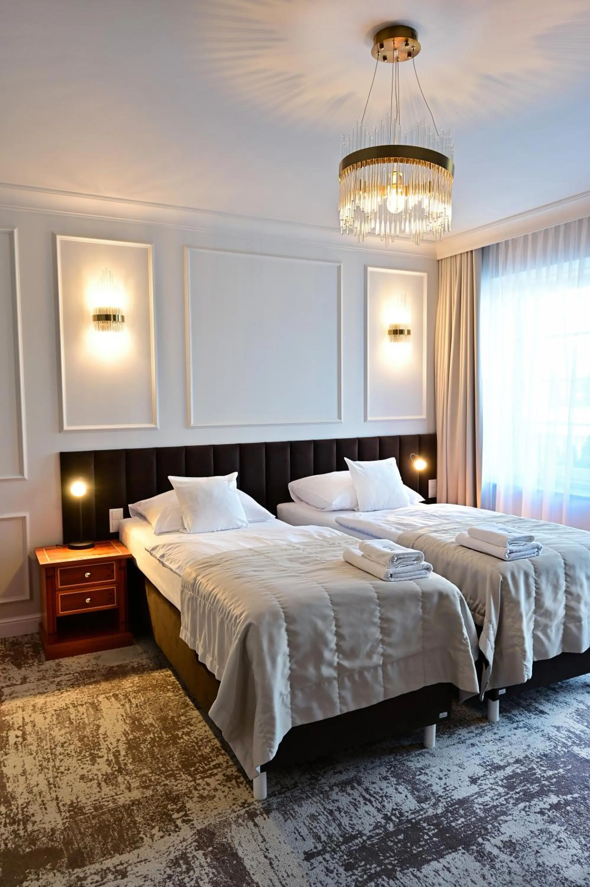 Bed in Hotel Piast