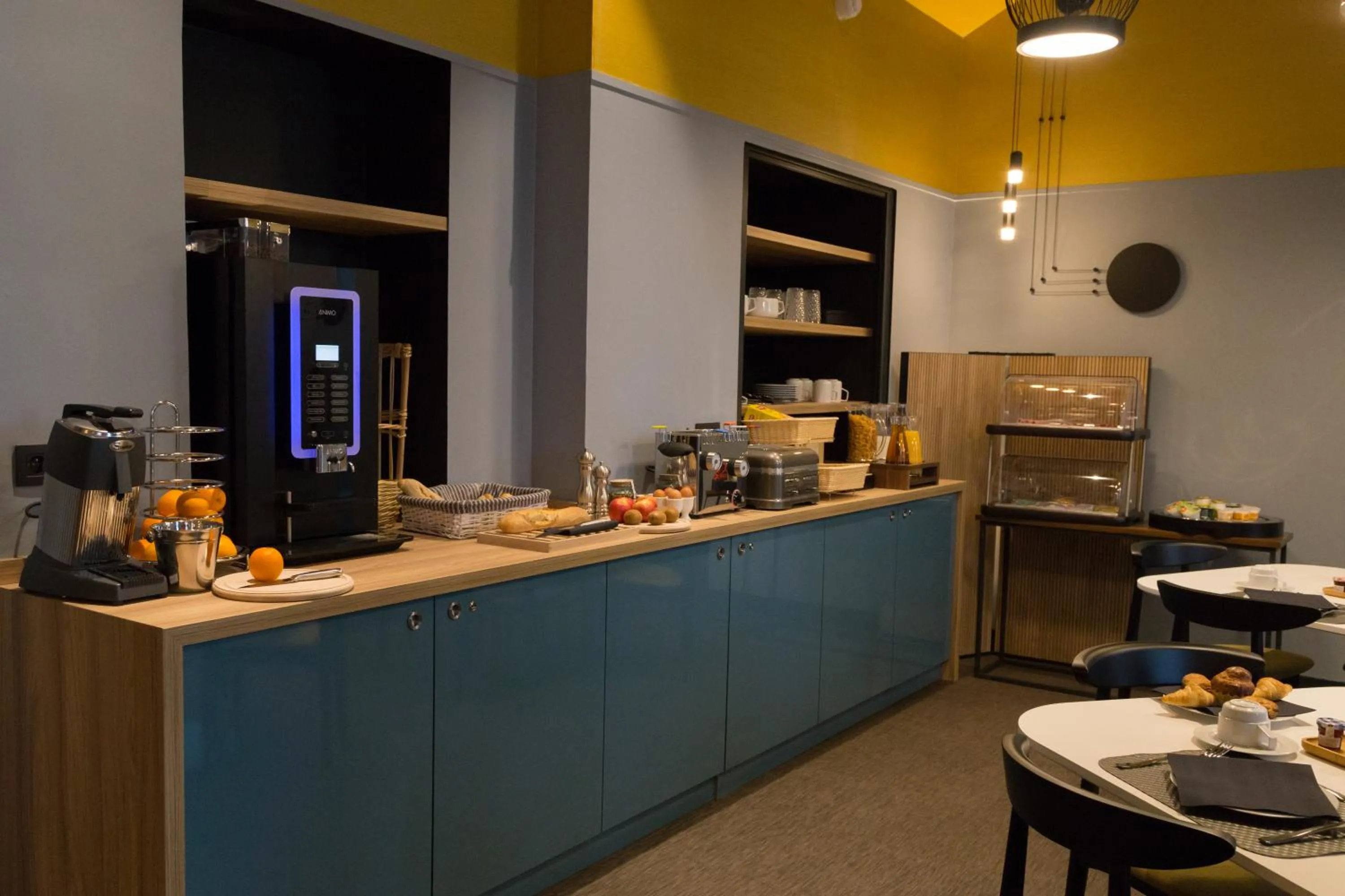 Buffet breakfast in The Originals Boutique, Hôtel des Sources, Nevers Nord