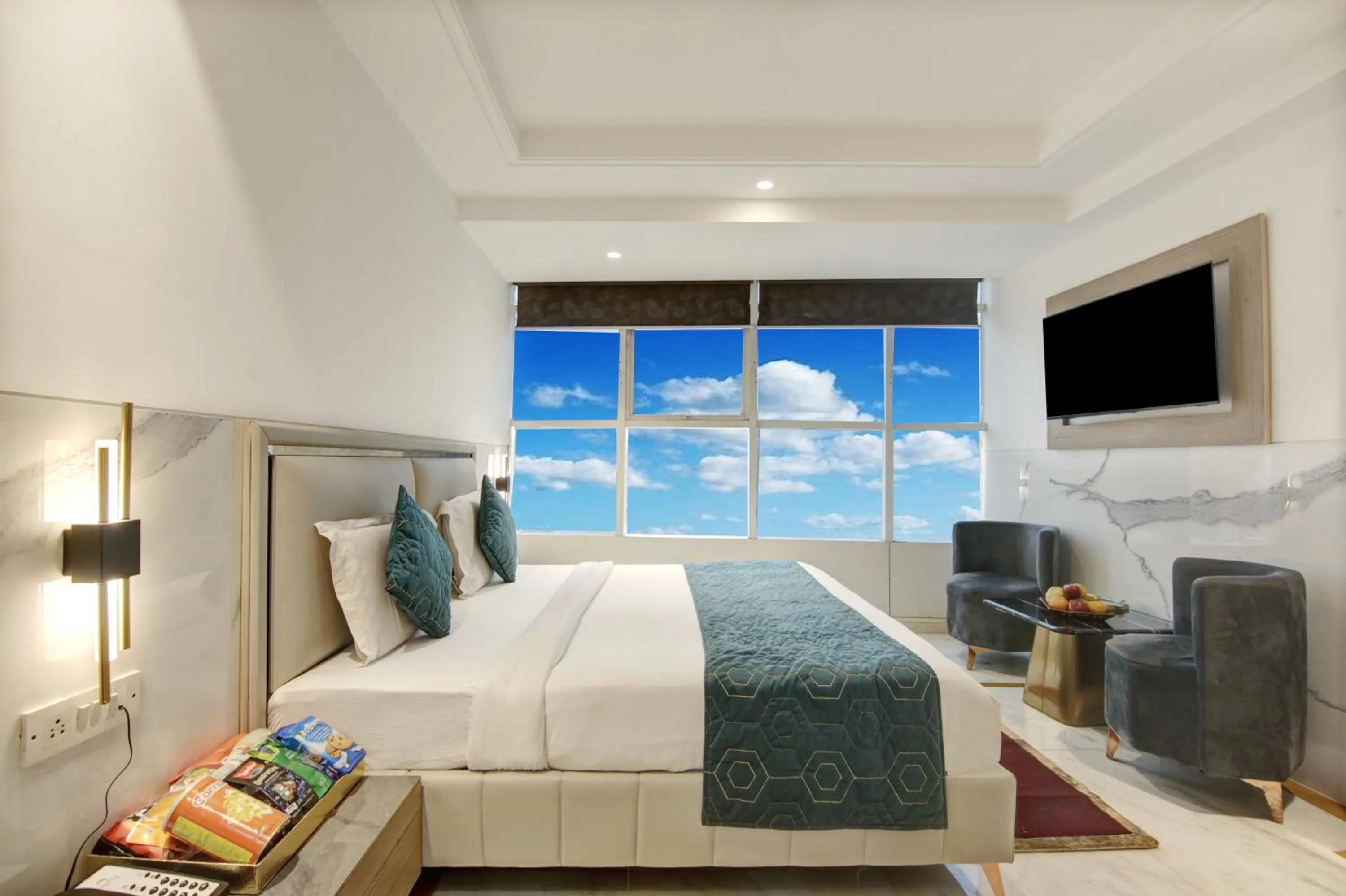 Photo of the whole room, Bed in Hotel International Inn - Near Delhi Airport