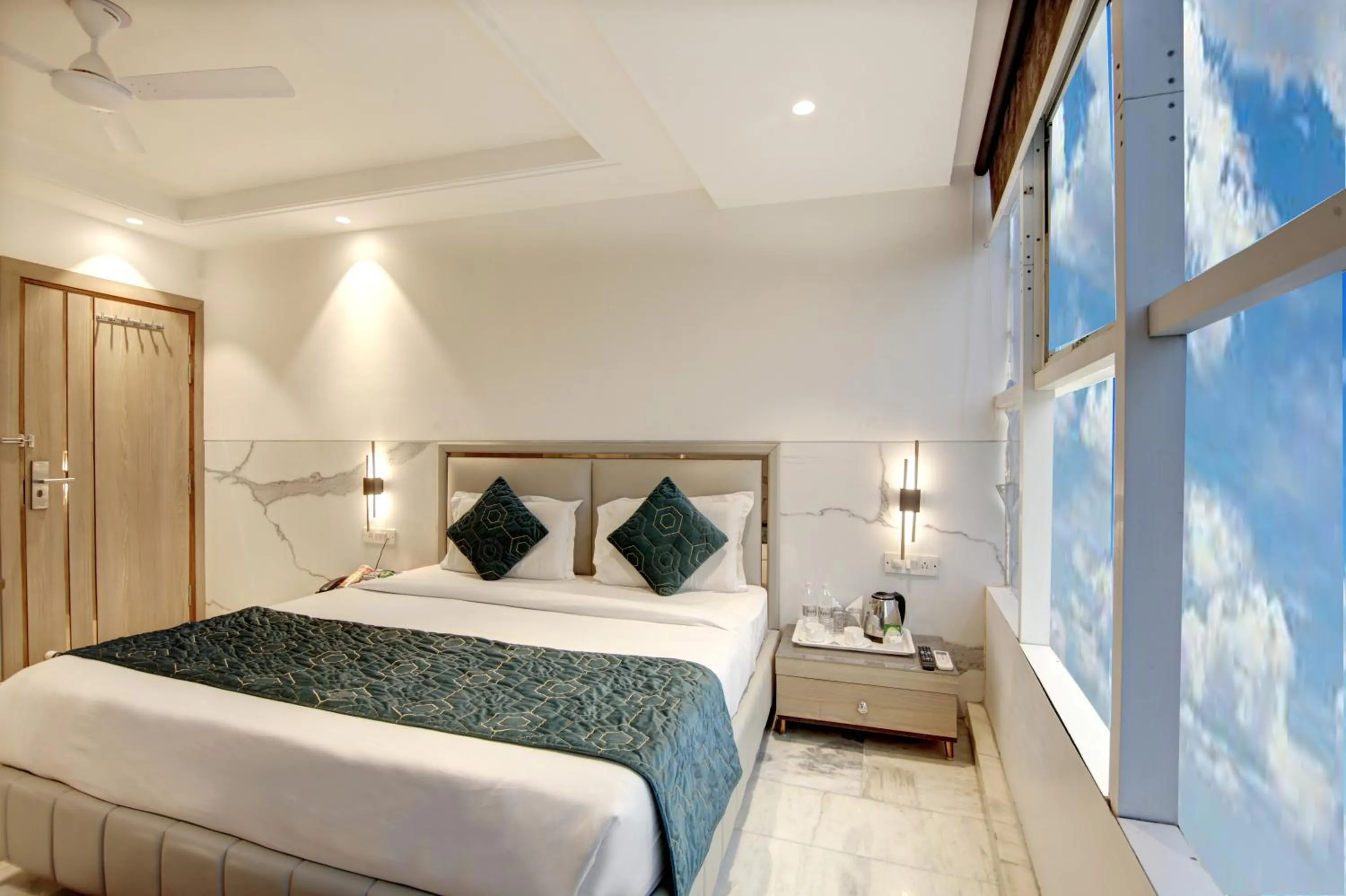 Photo of the whole room, Bed in Hotel International Inn - Near Delhi Airport