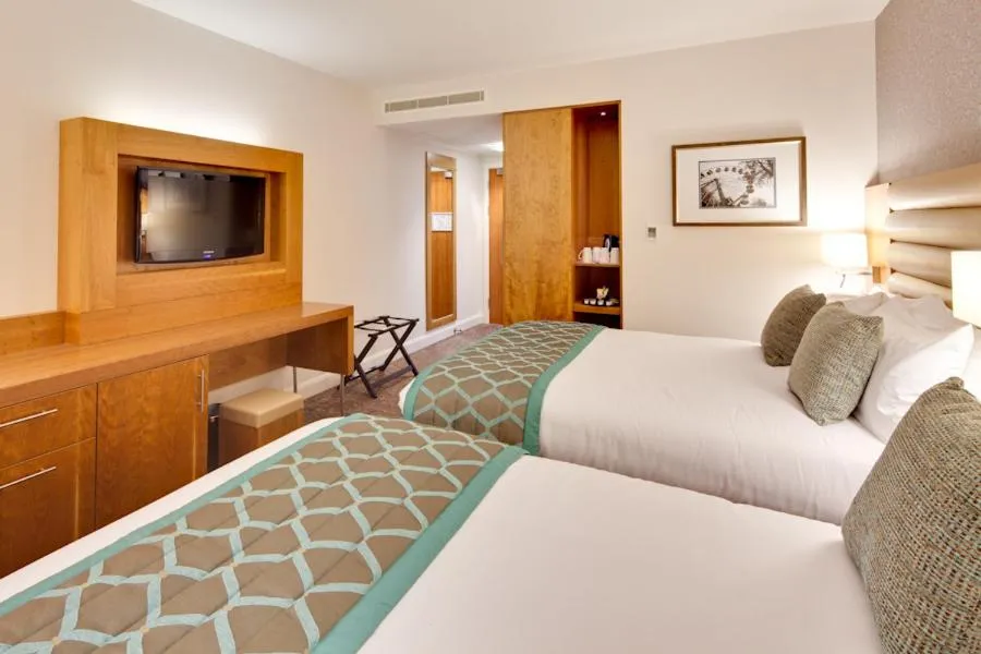 Bed in Drayton Manor Hotel