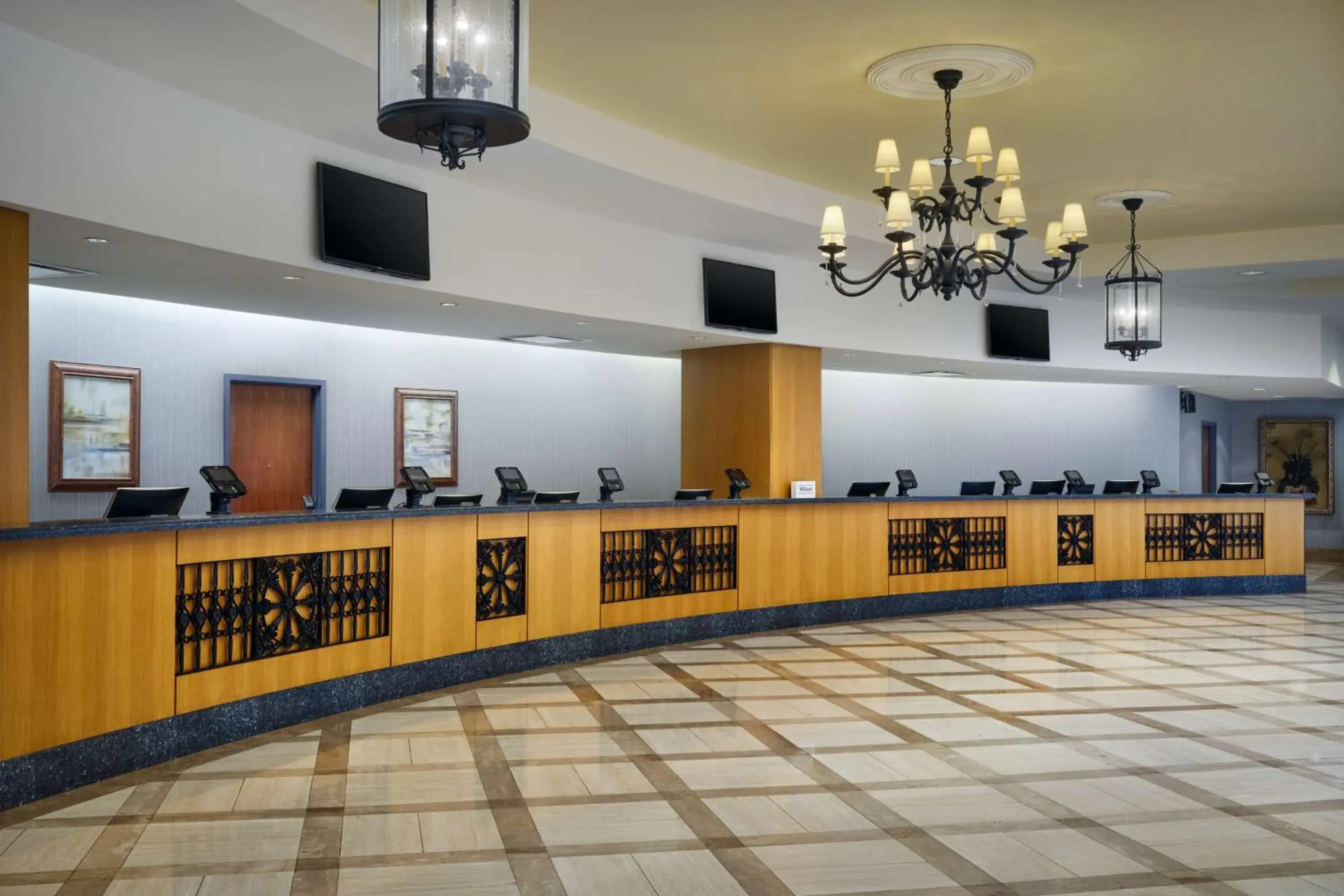 Lobby or reception in Hilton New Orleans Riverside Lobby or reception in Hilton New Orleans Riverside