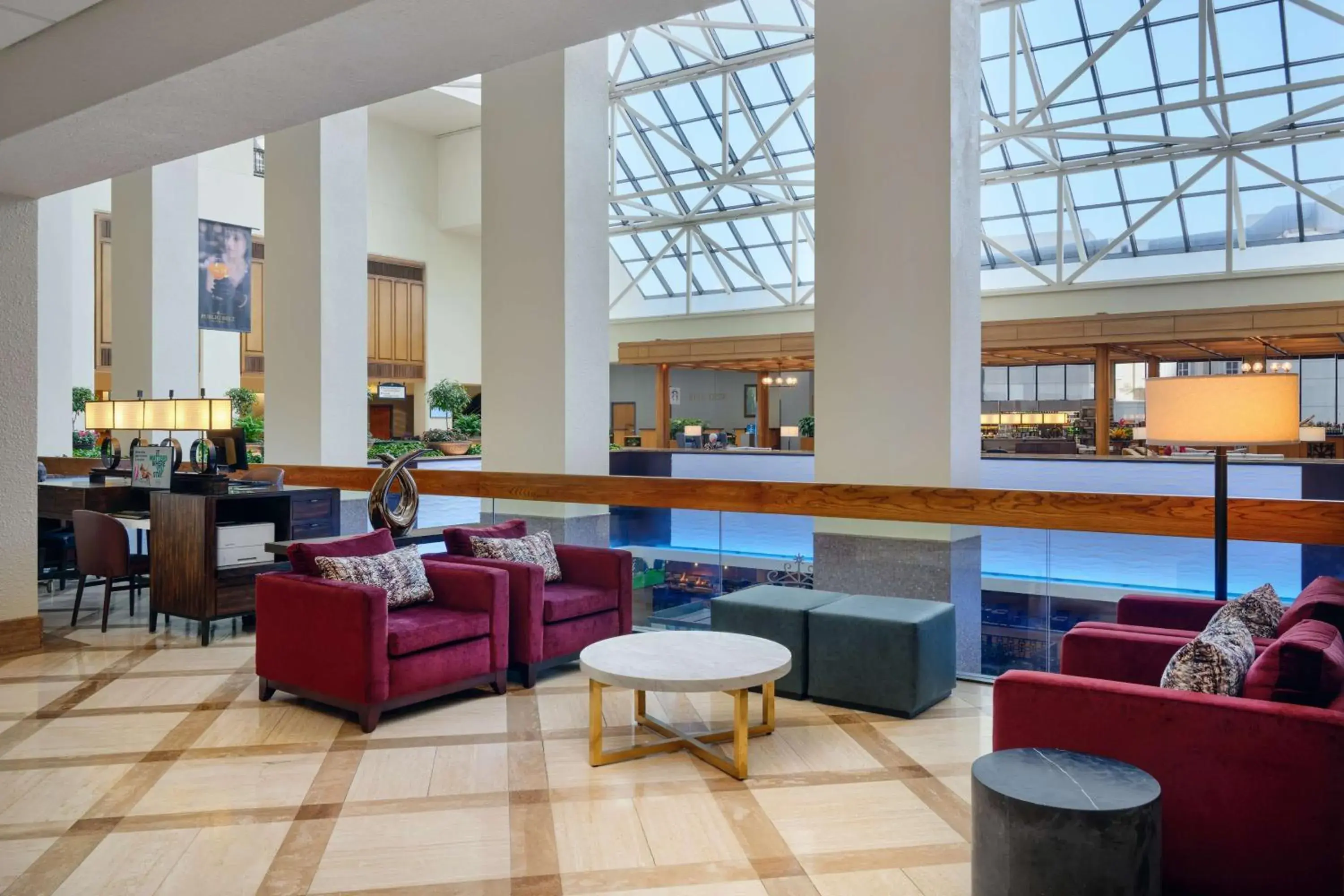 Lobby or reception in Hilton New Orleans Riverside Lobby or reception in Hilton New Orleans Riverside