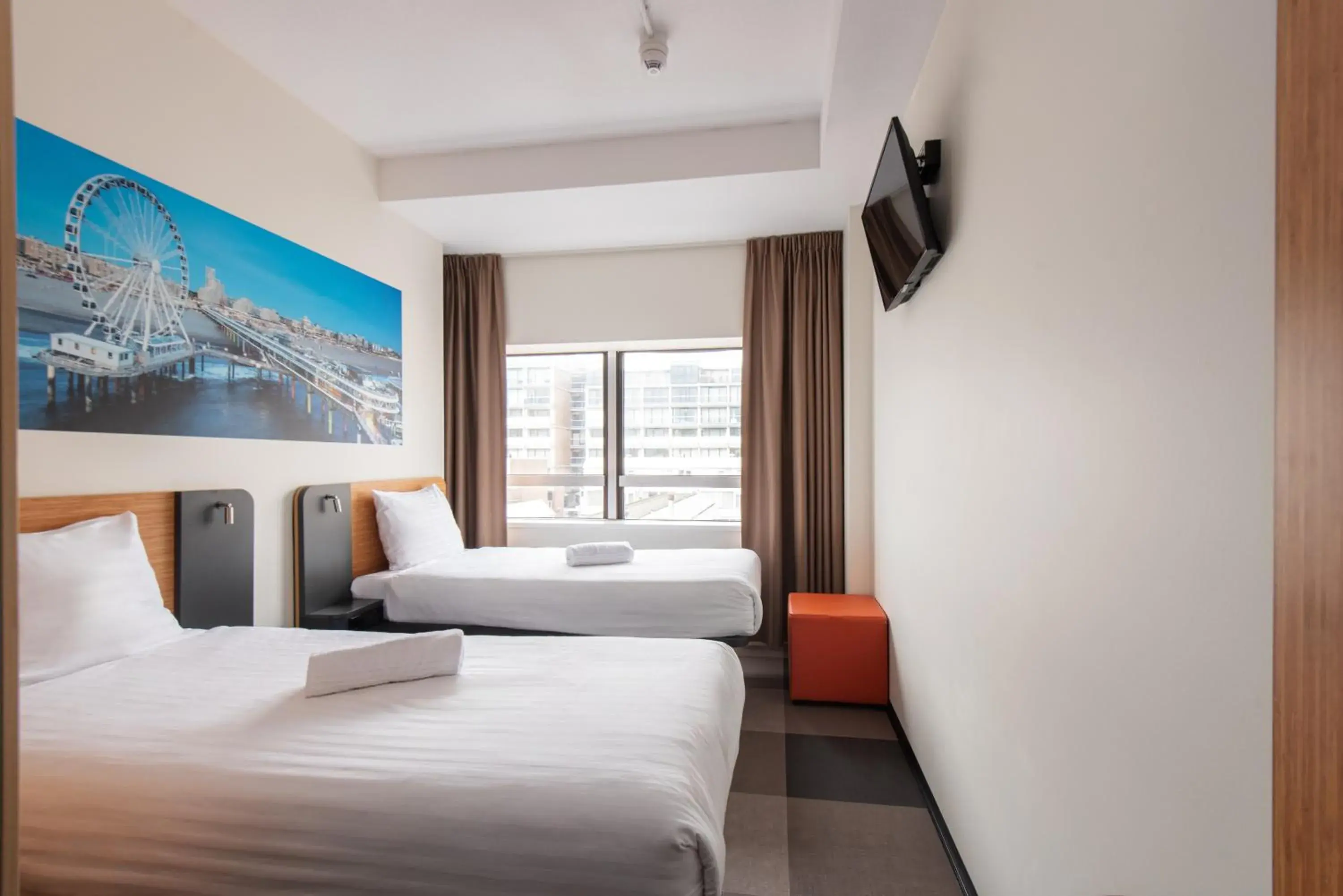 Bedroom, Bed in easyHotel The Hague Scheveningen Beach Bedroom, Bed in easyHotel The Hague Scheveningen Beach