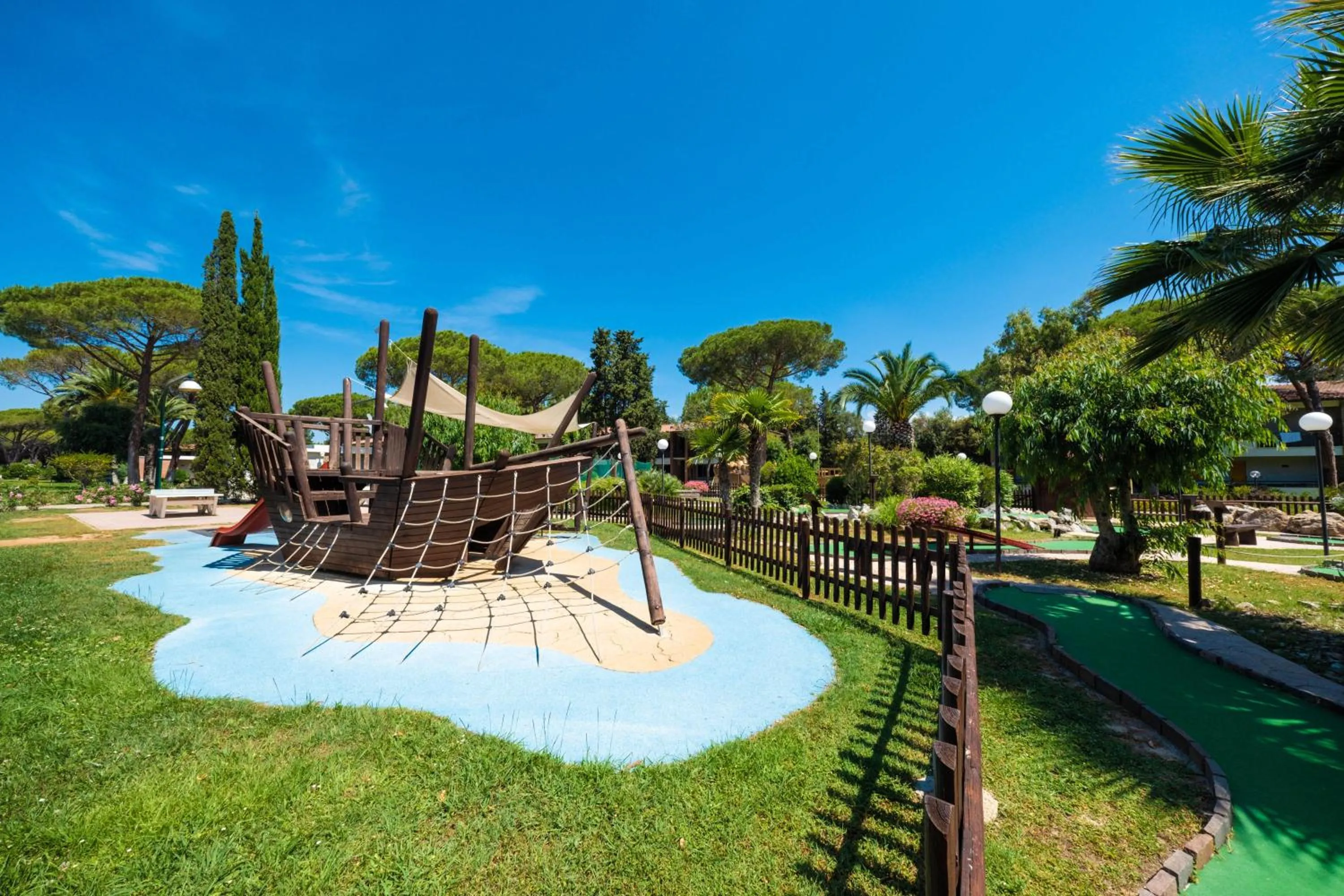 Children play ground in Golfo del Sole Hotel