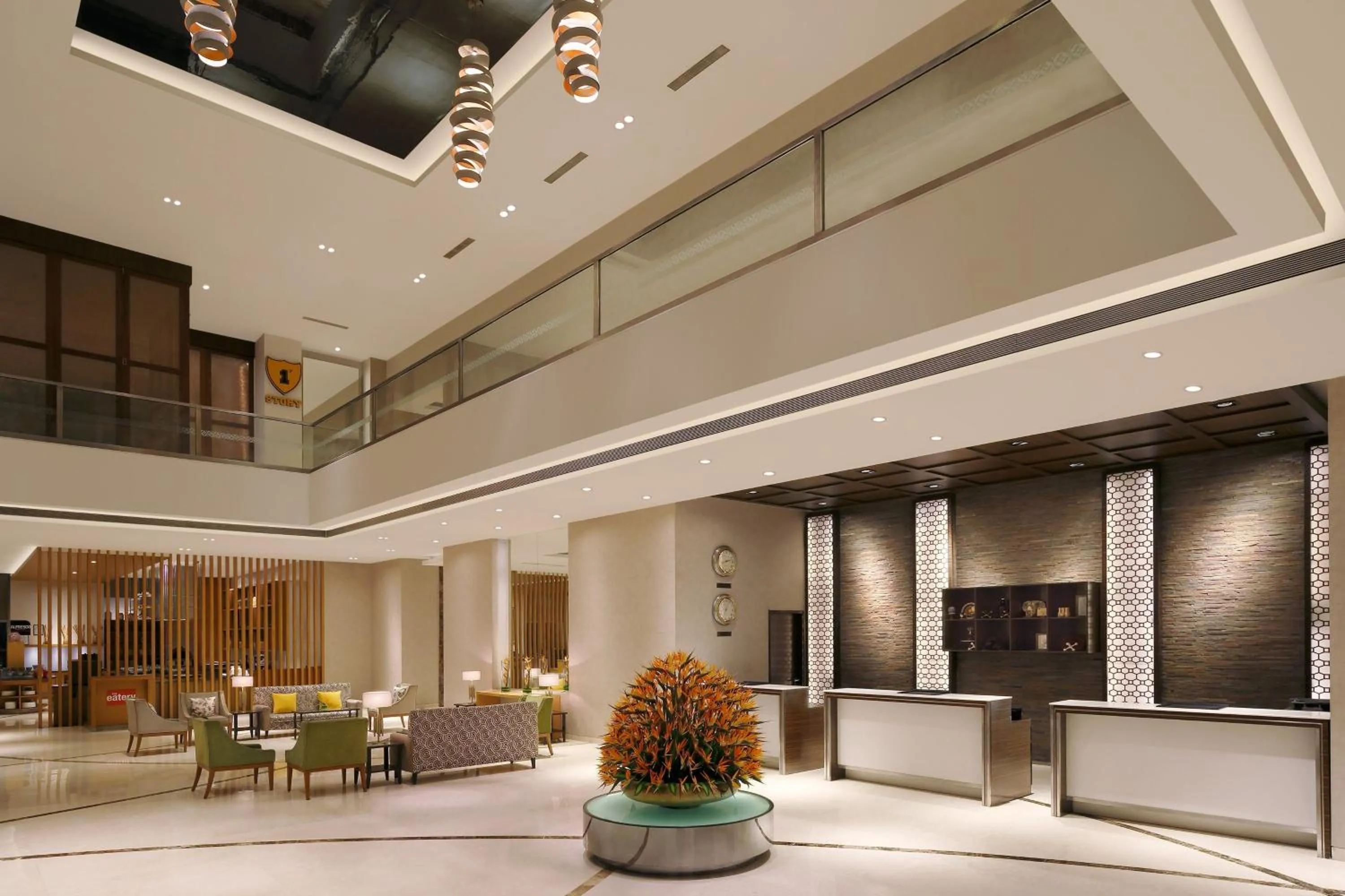 Lobby or reception in Four Points by Sheraton Hotel and Serviced Apartments Pune