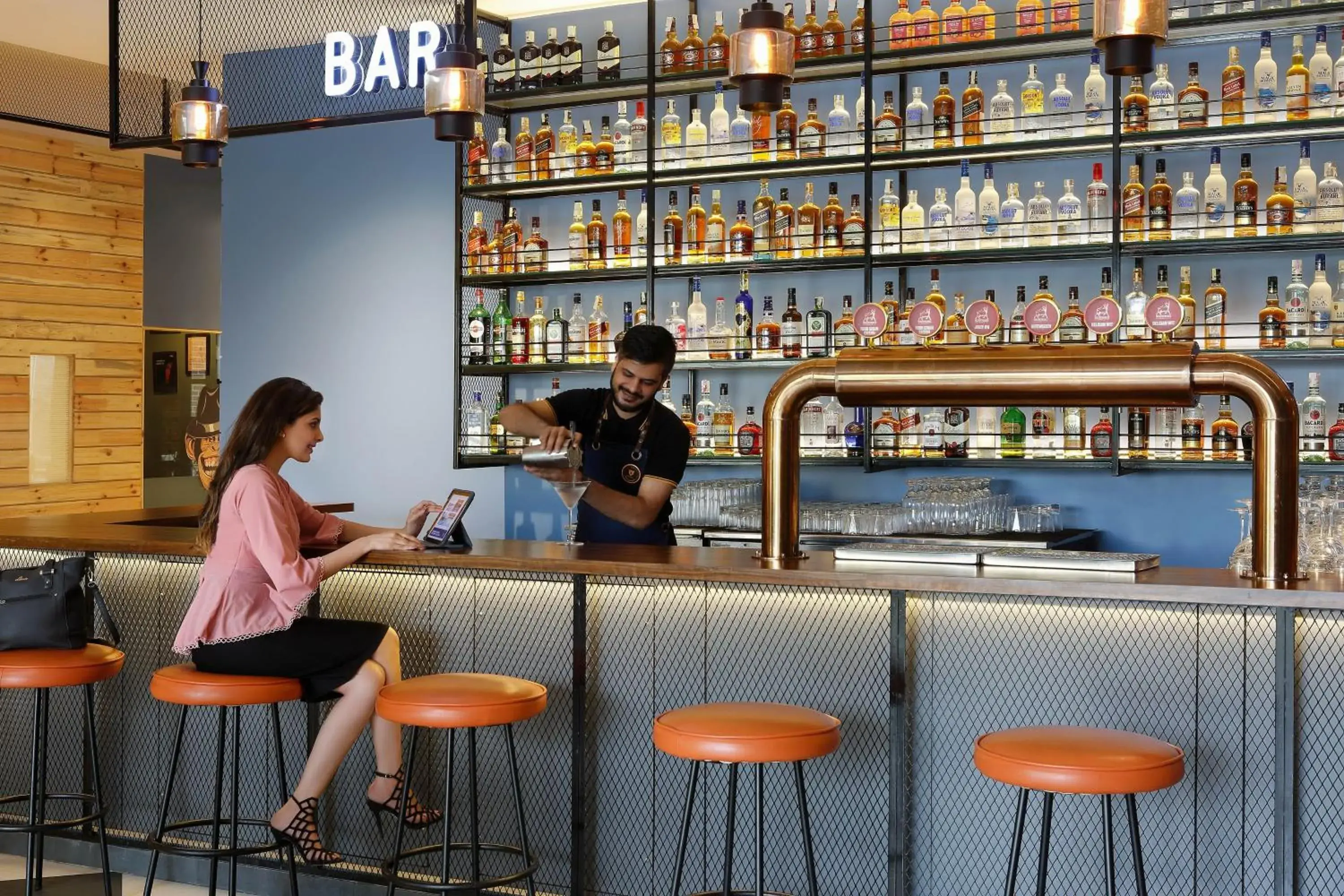 Lounge or bar in Four Points by Sheraton Hotel and Serviced Apartments Pune Lounge or bar in Four Points by Sheraton Hotel and Serviced Apartments Pune