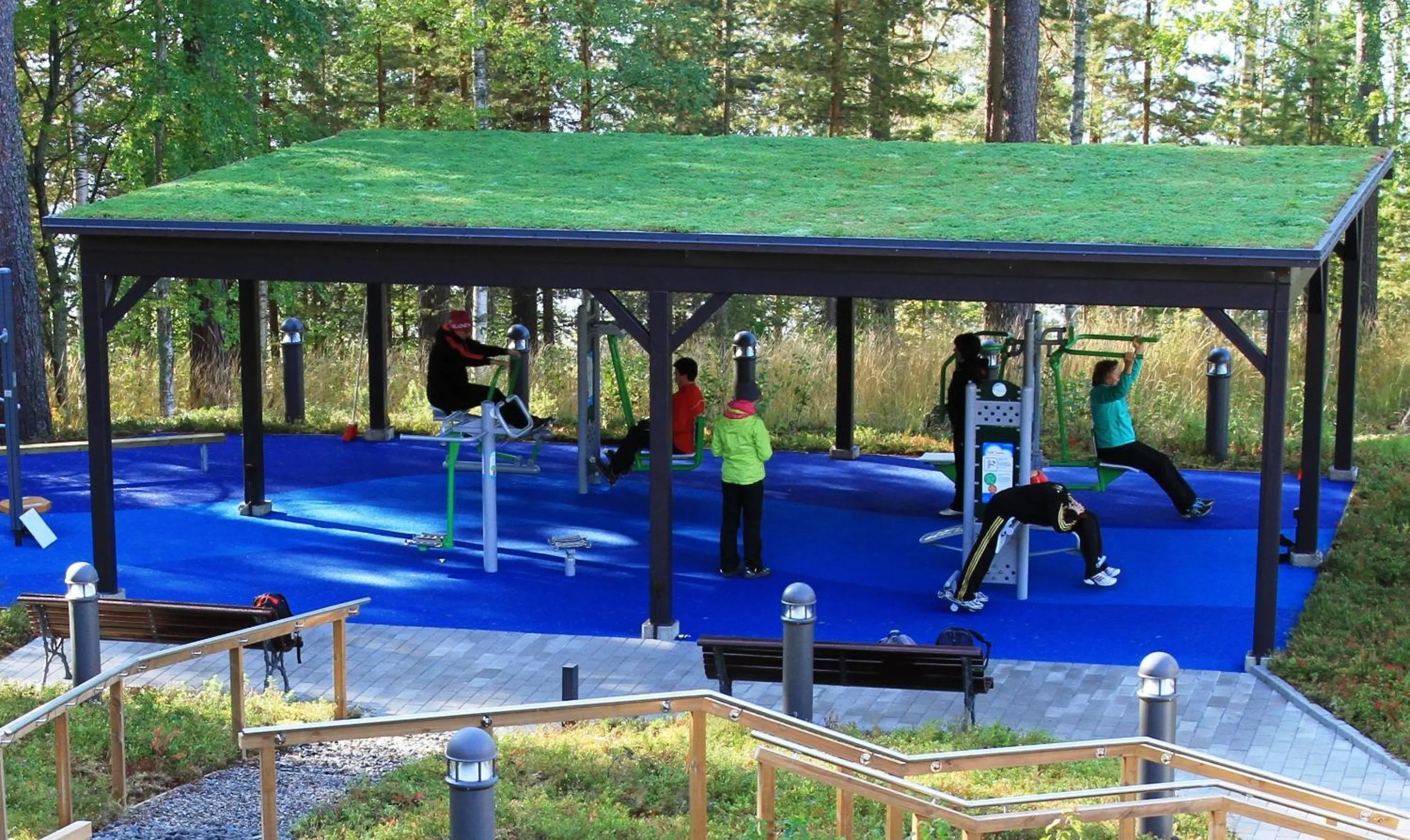 Fitness centre/facilities in Hotel Kruunupuisto