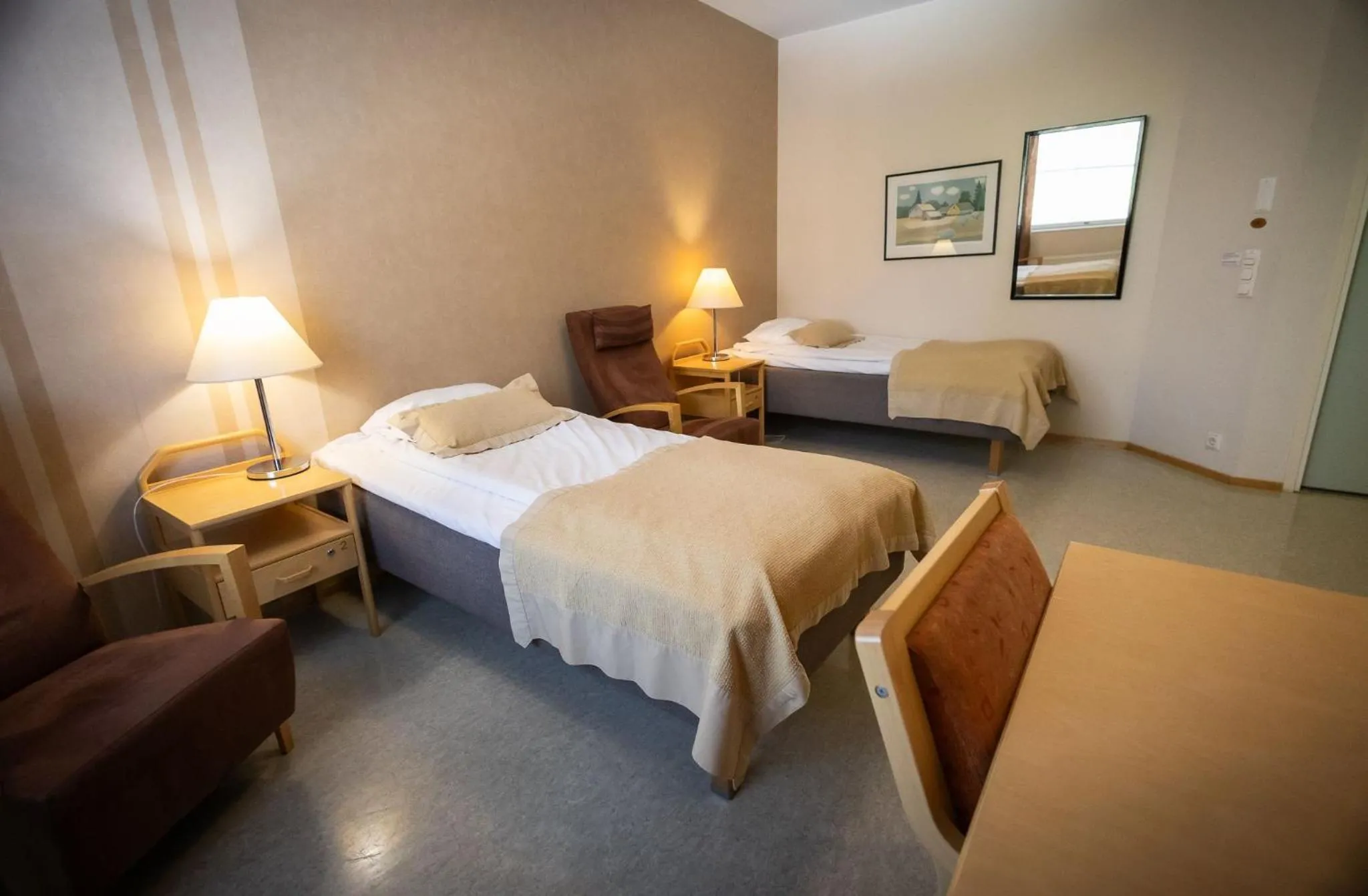 Bed in Hotel Kruunupuisto